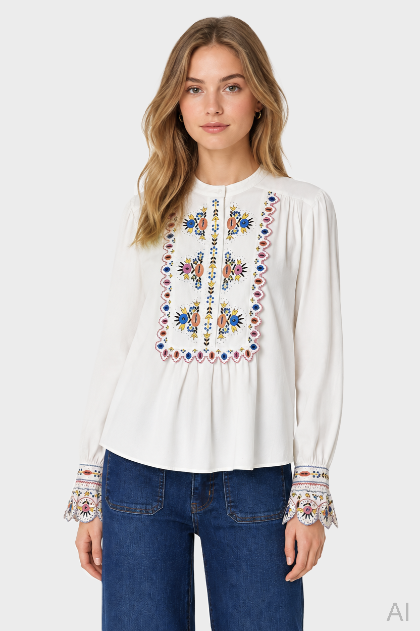 ISABEL MARANT ÉTOILE Monique Top in Ecru