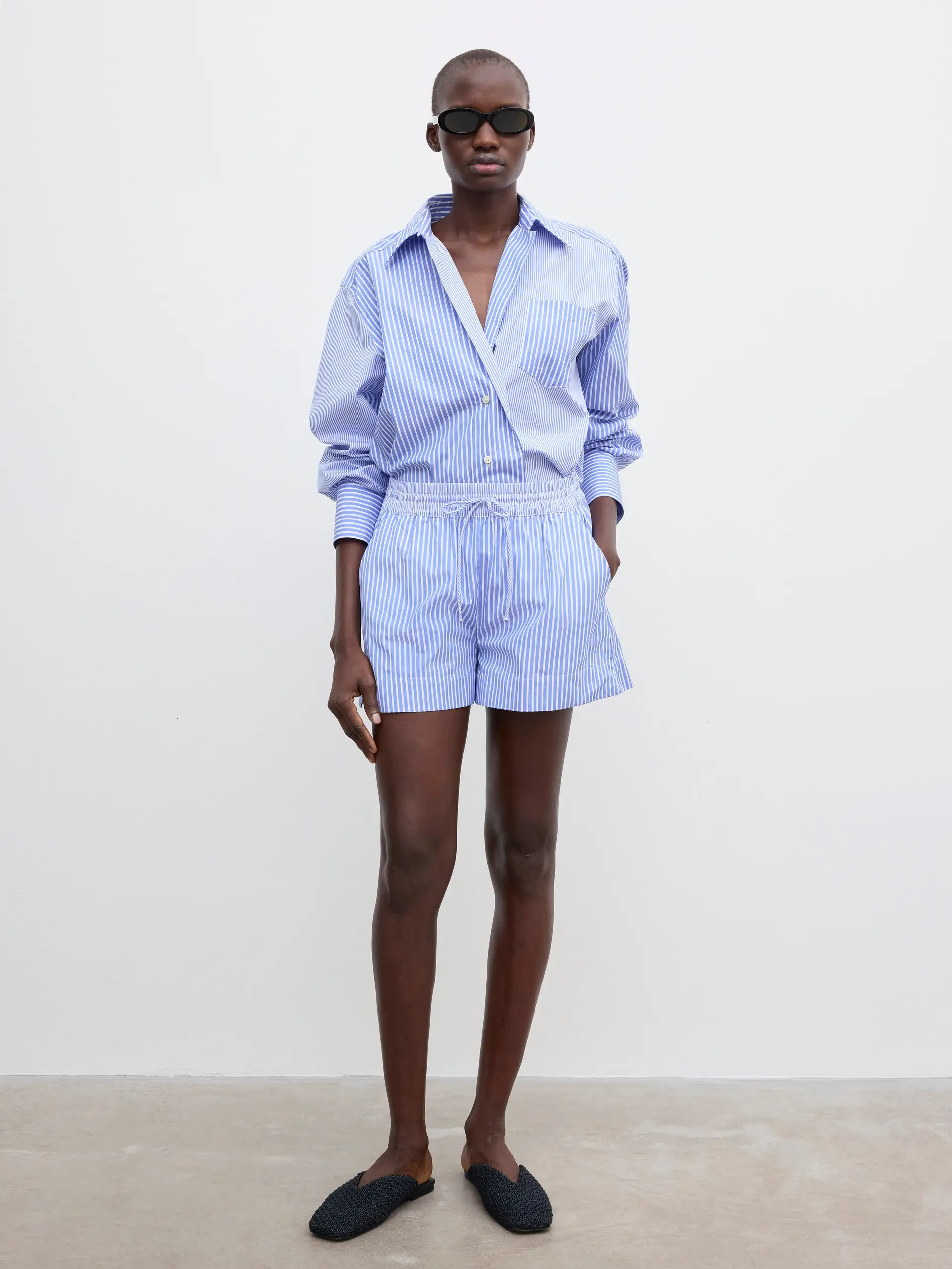 DAGMAR Boxer Shorts in Blue Stripe DAGMAR Boxer Shorts in Blue Stripe