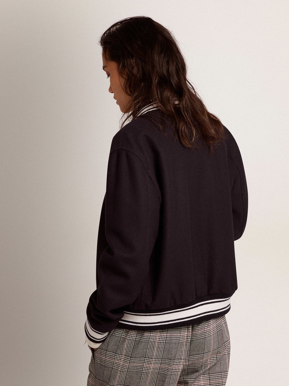 Golden Goose Wool Bomberjacket Navy/Offwhite 42IT / 36DE