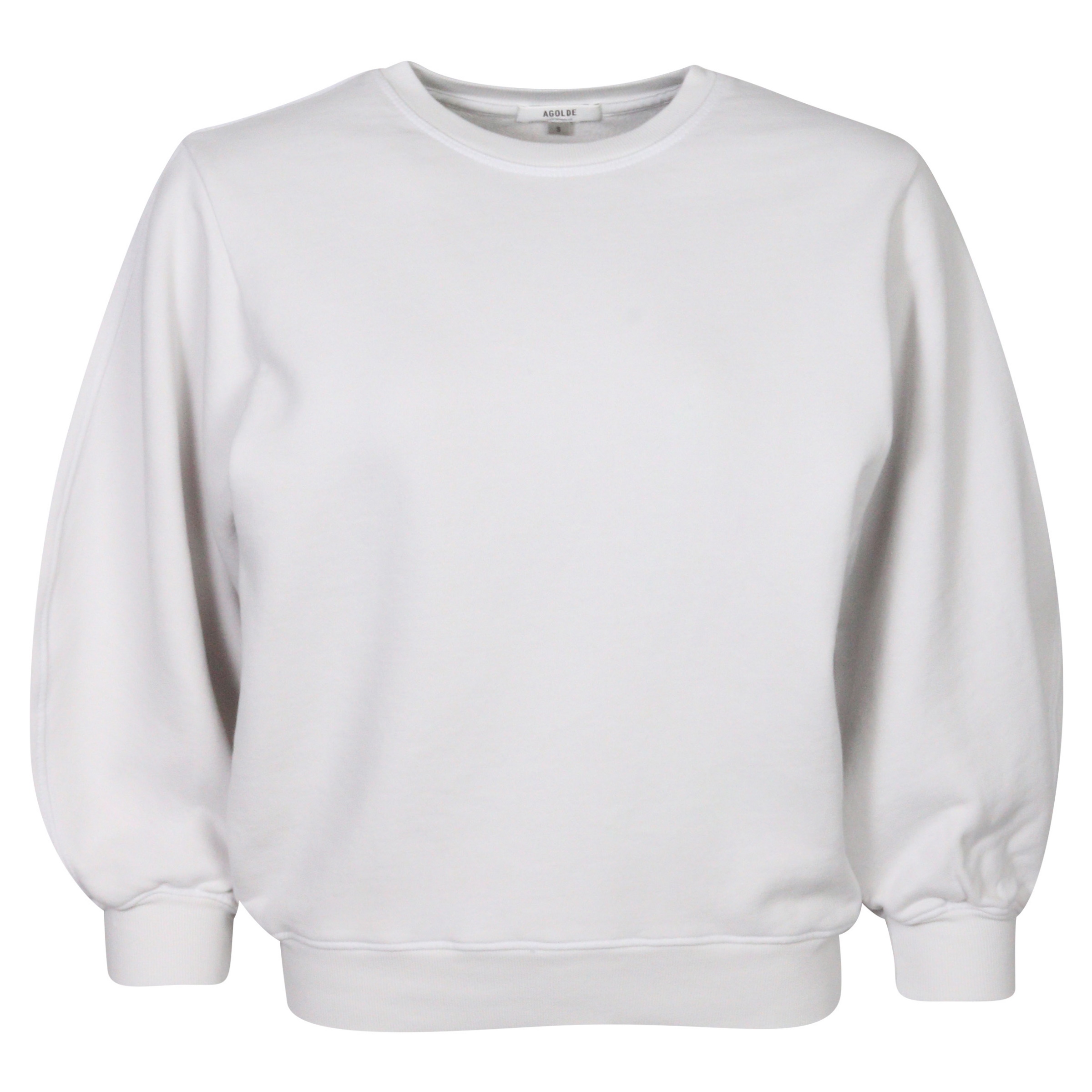 Agolde Sweatshirt Thora Chalk