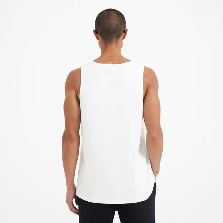 REPRESENT Rib Muscle Shirt in Flat White XL