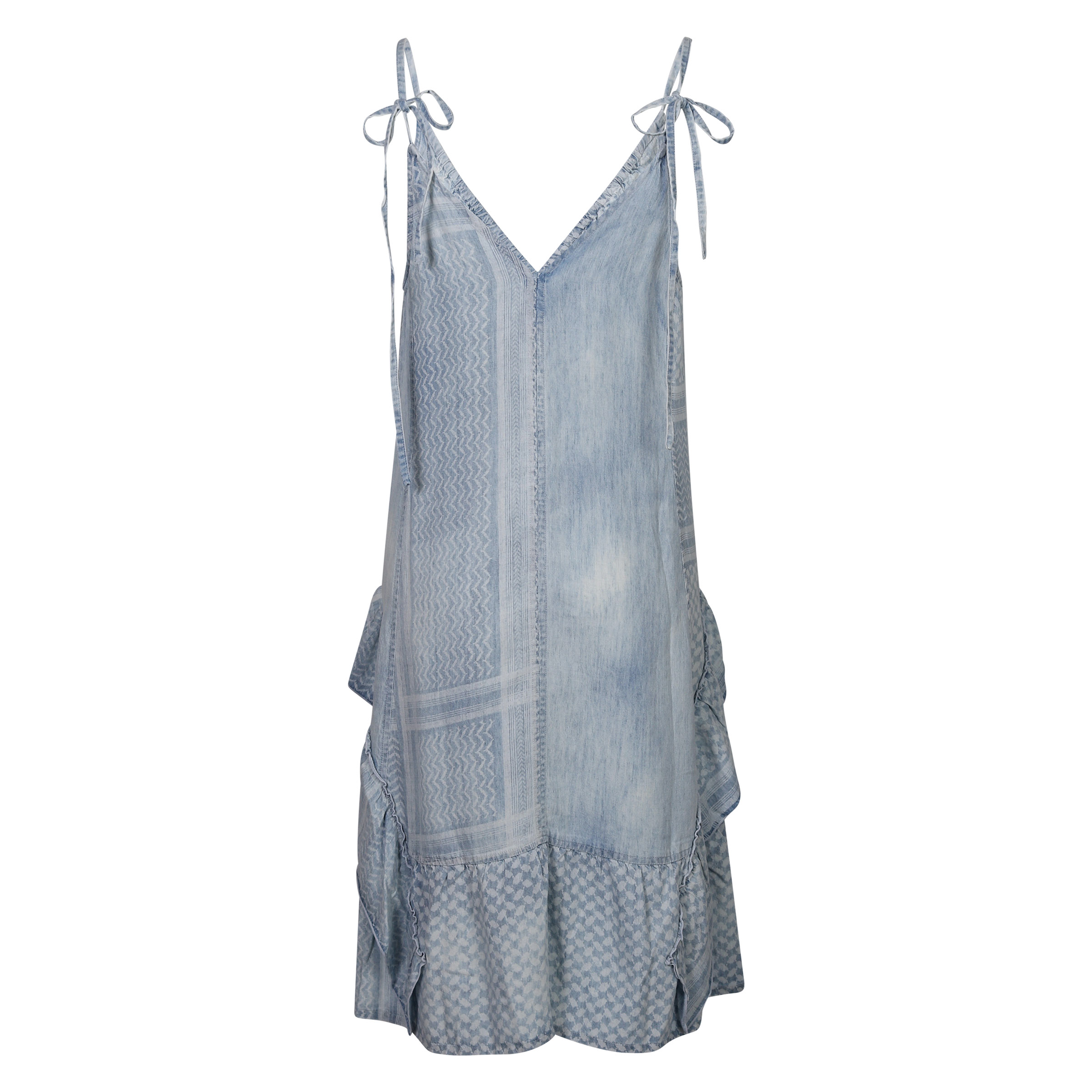 Lala Berlin Dress Djamila Blue Sunbleached Kufiya M