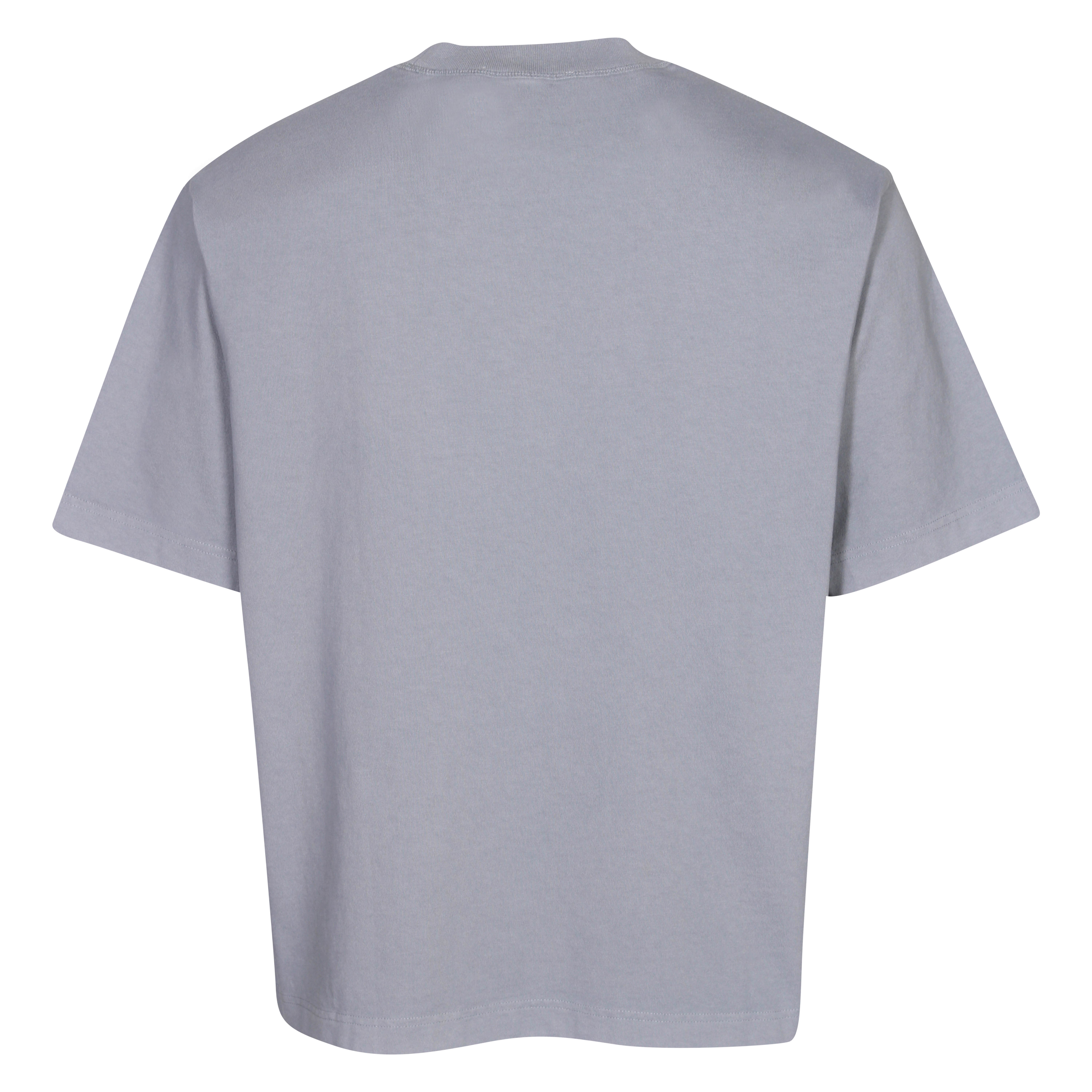 Acne Studios Stamp T-Shirt in Steel Grey XS