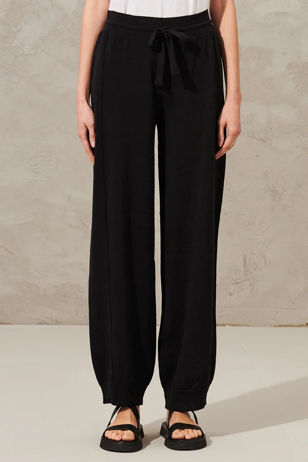 TRANSIT PAR SUCH Wide Knit Pant in Black L
