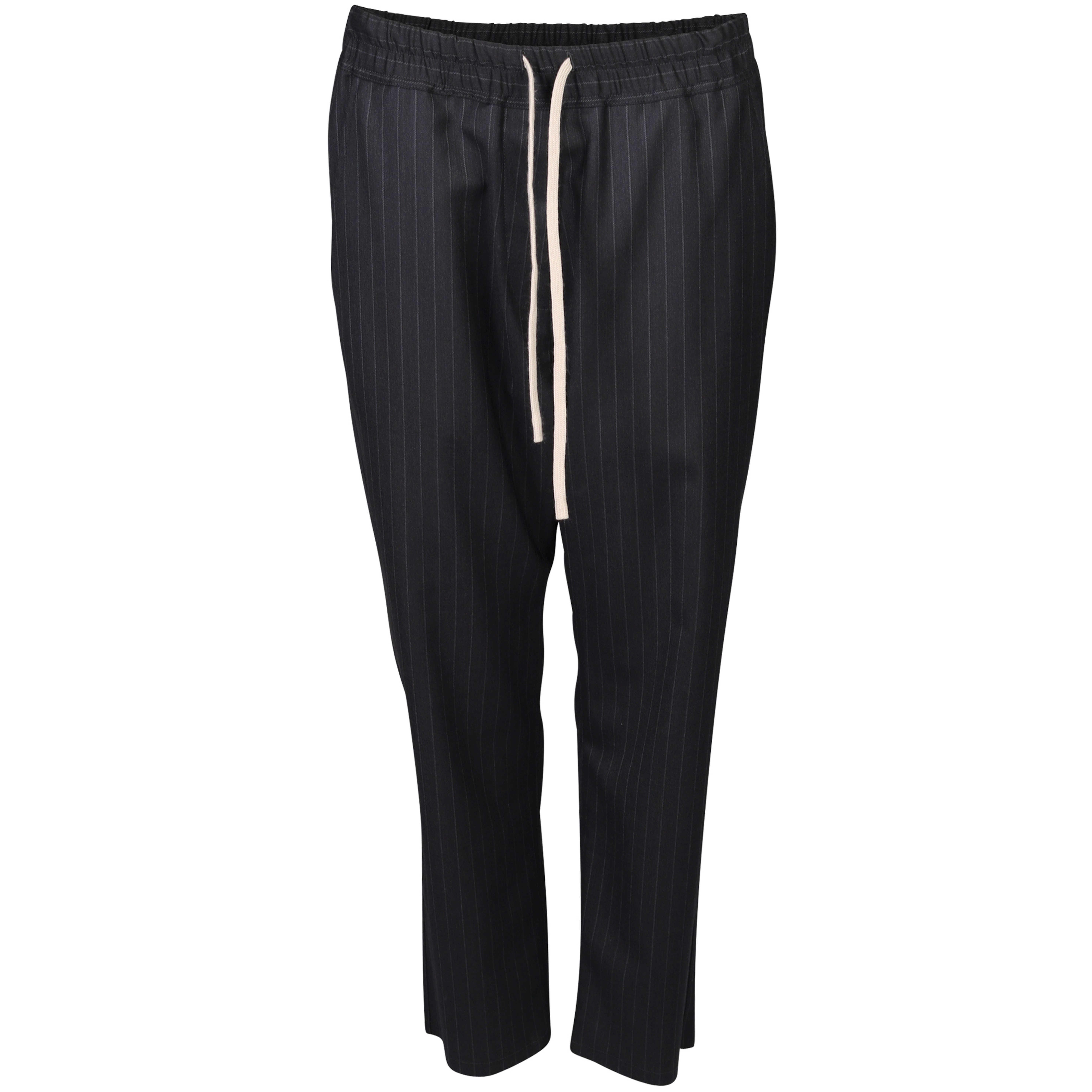 Nili Lotan Wool Stretch Pant Aida Charcoal Striped