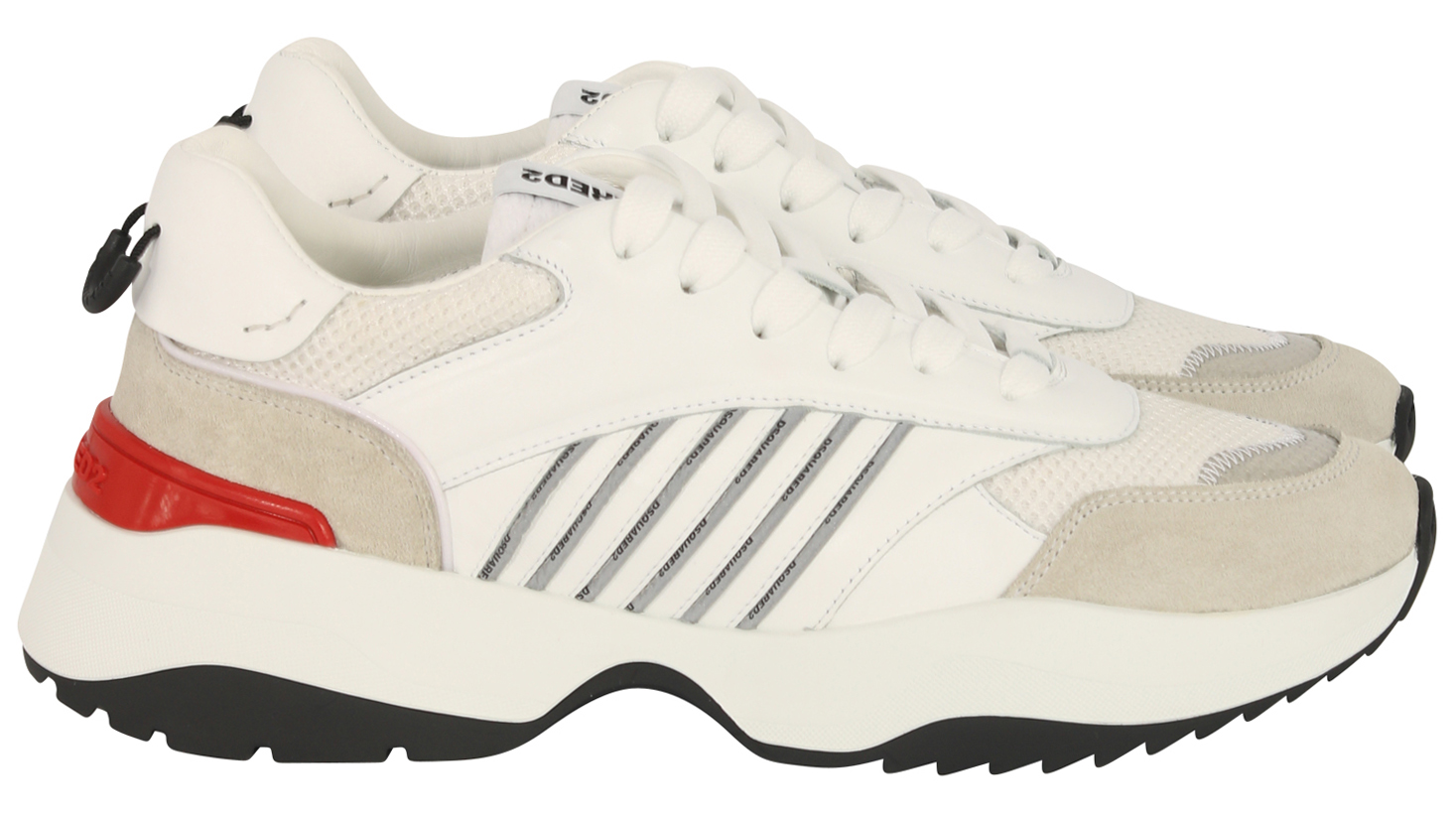 Dsquared Sneaker White/Black/Red
