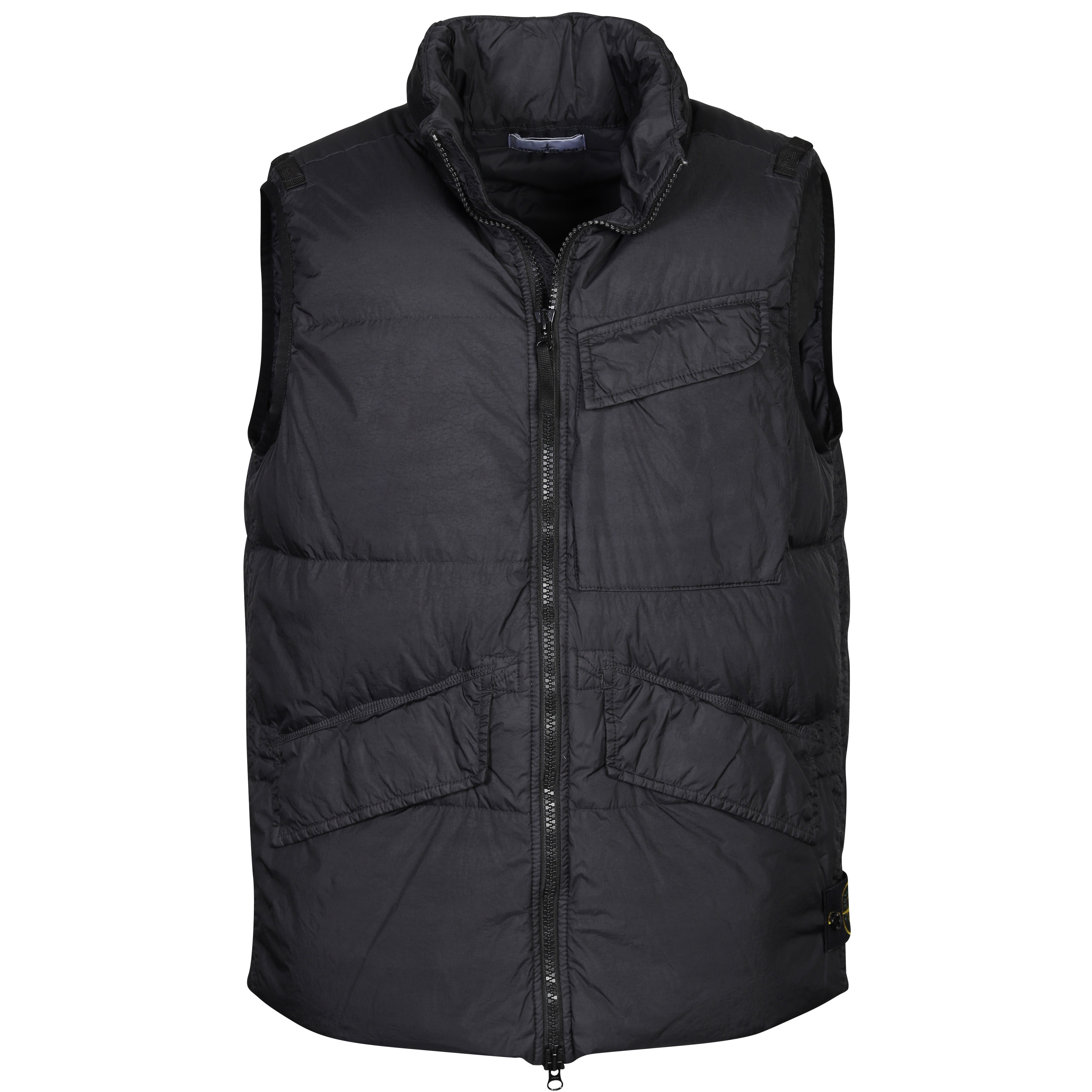 Stone Island Real Down Vest in Black
