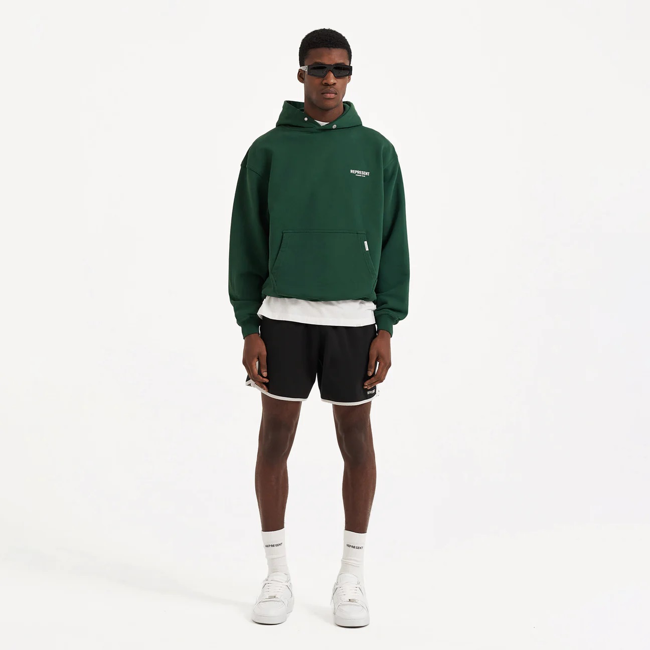 REPRESENT Owners Club Hoodie in Racing Green L