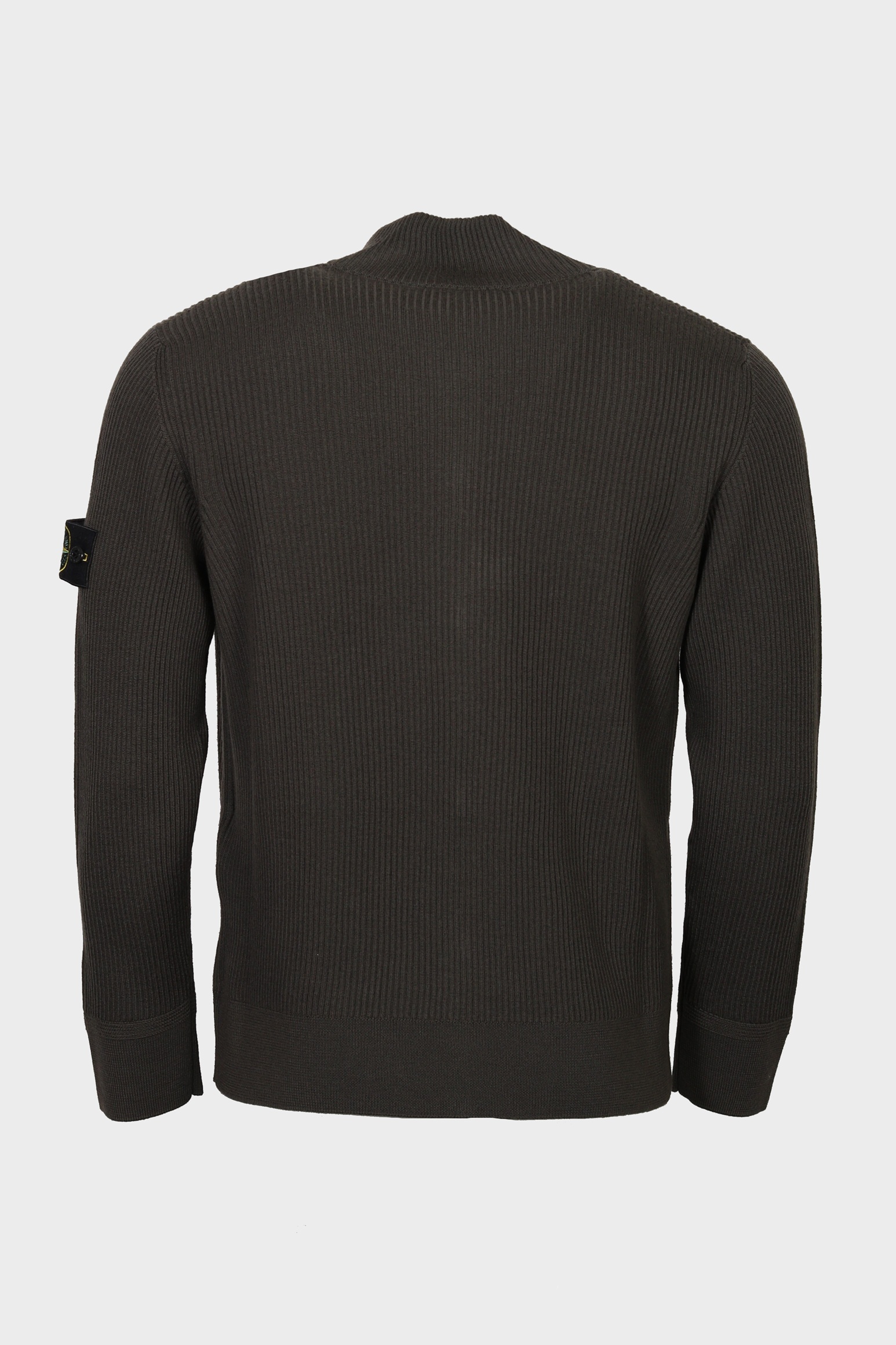 STONE ISLAND Rib Knit Jacket in Dark Olive XXL