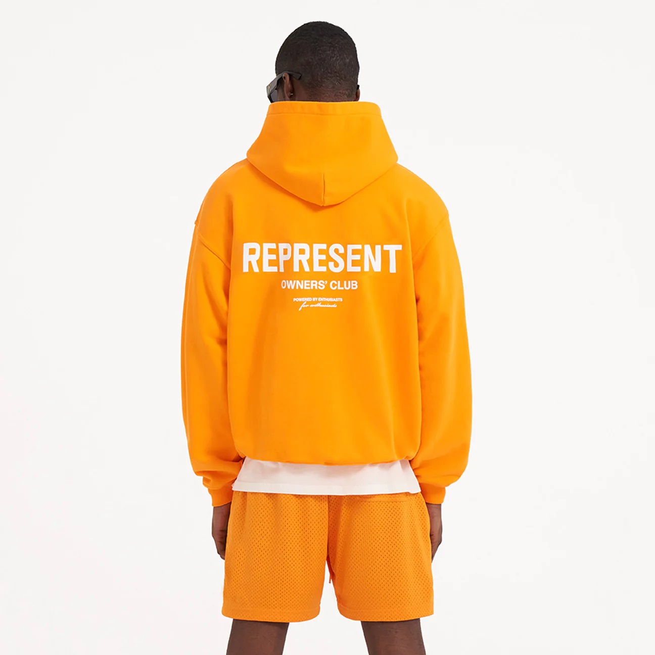 REPRESENT Owners Club Hoodie in Neon Orange XXL