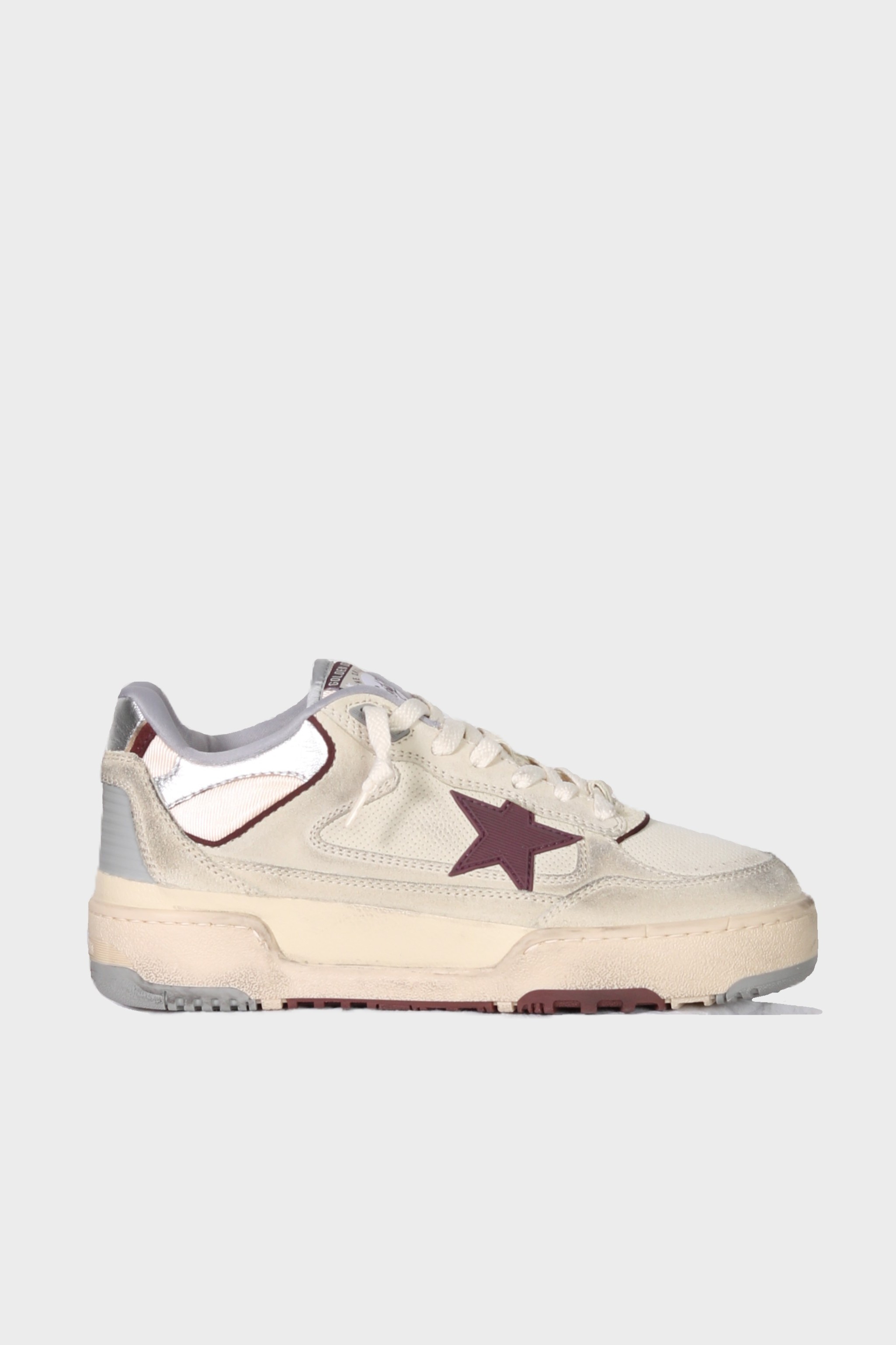 GOLDEN GOOSE Forty2 in Beige/Bordeaux