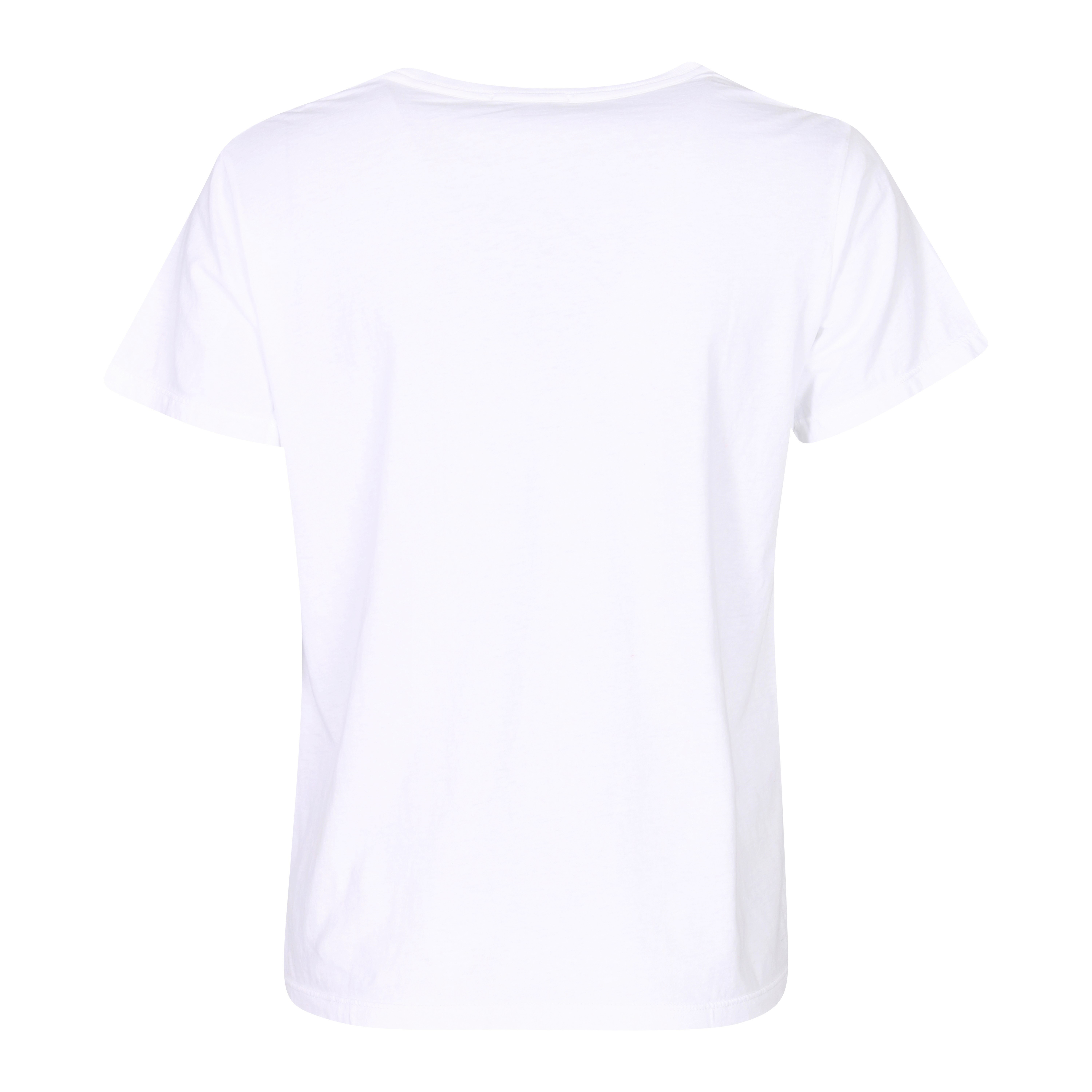 Agolde V-Neck T-Shirt Ona in White XS
