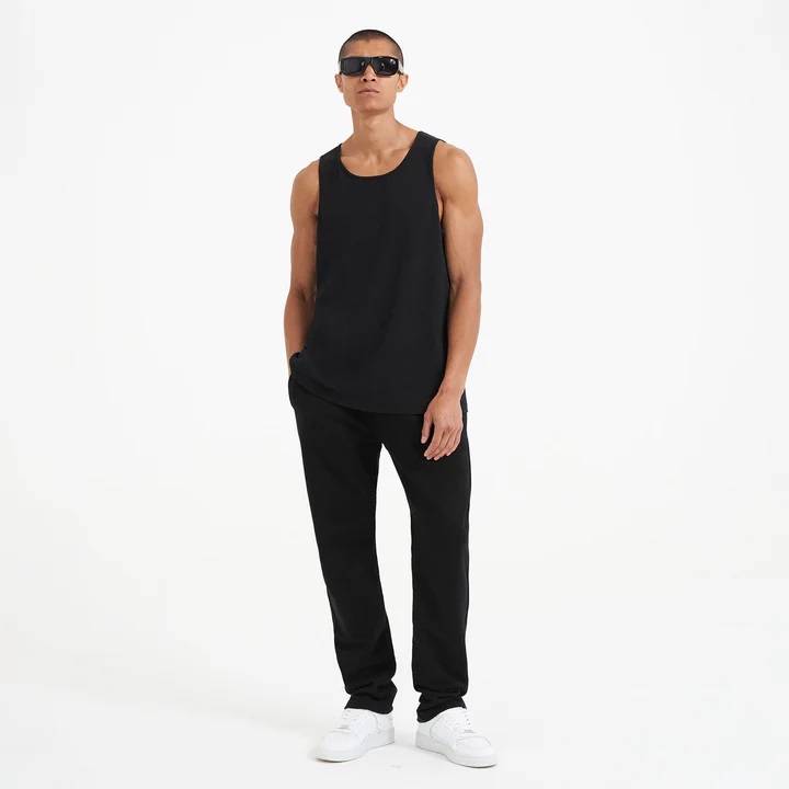 REPRESENT Rib Muscle Shirt in Black L