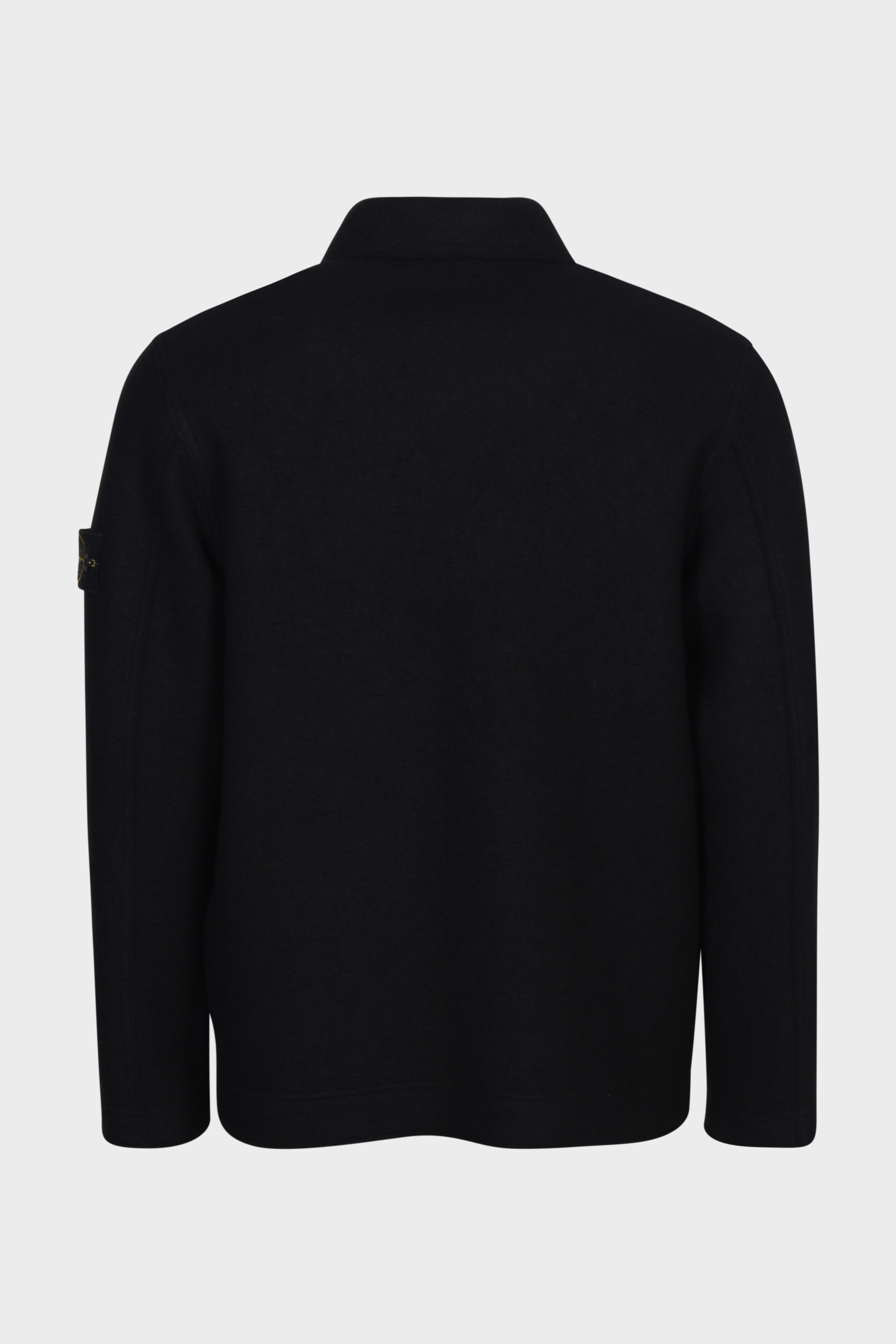 STONE ISLAND Wool Jacket in Black