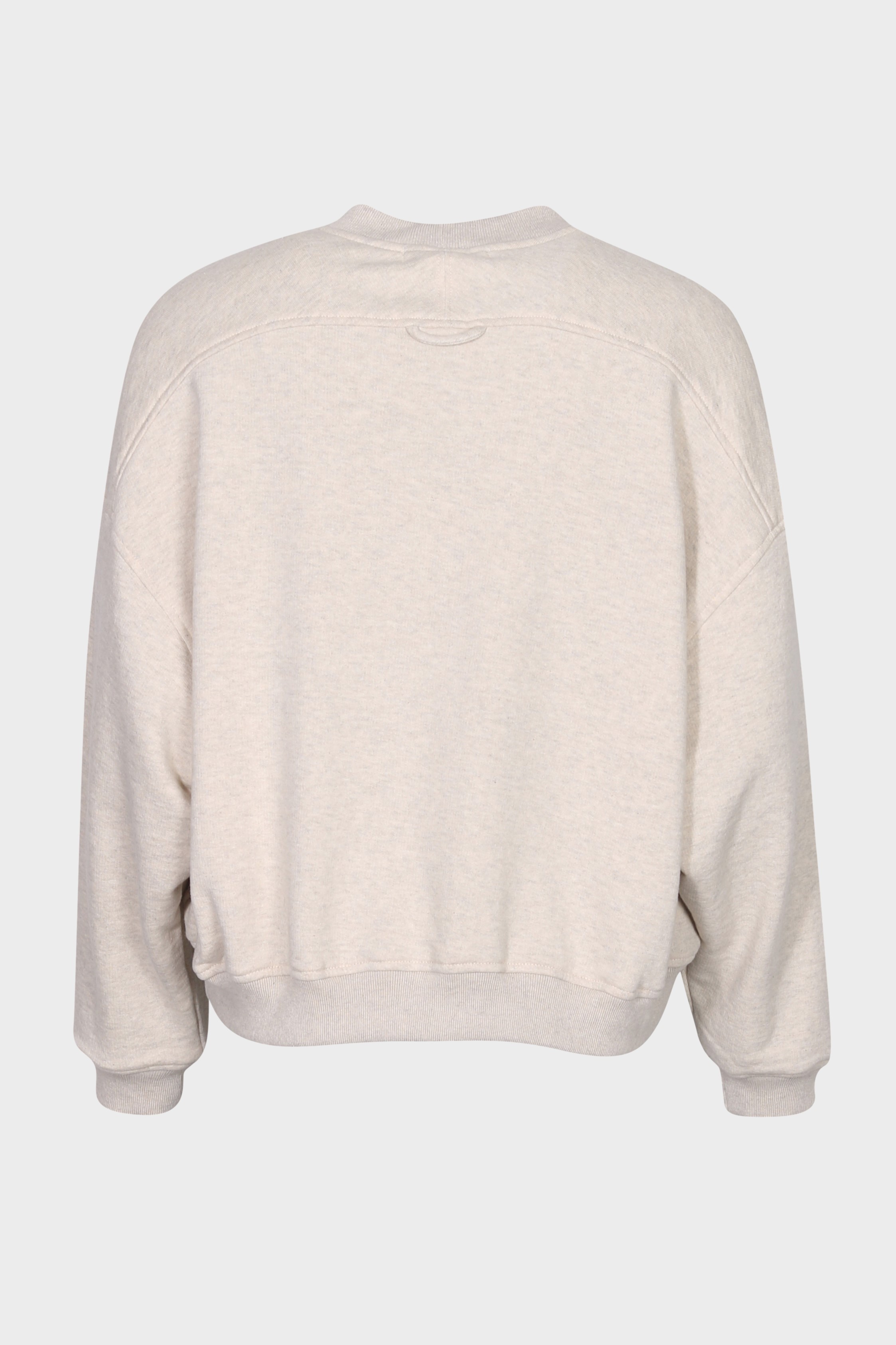 6397 Boxy Crewneck Sweater in Heather Oat M