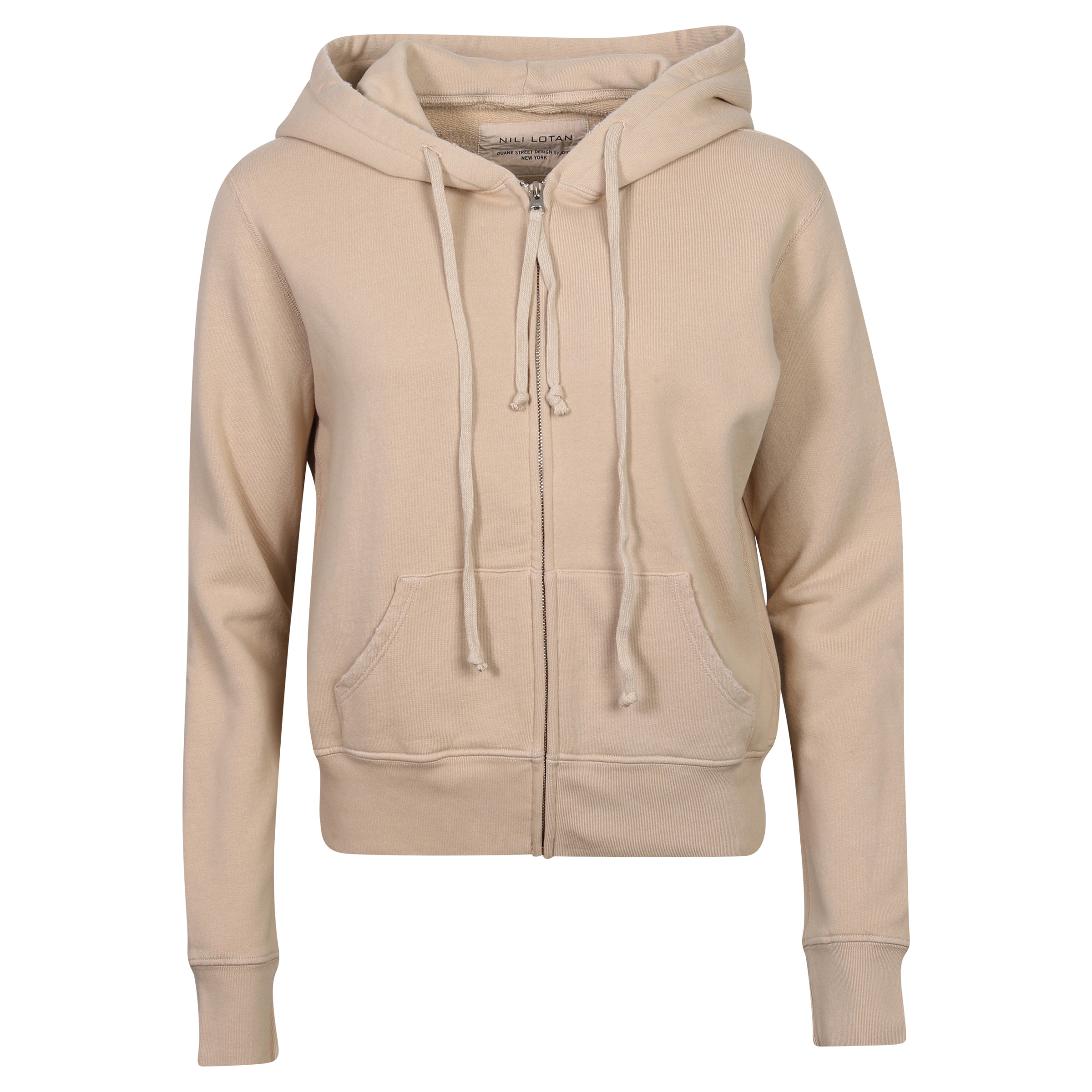 Nili Lotan Zip Hoodie Callie Khaki/Camel