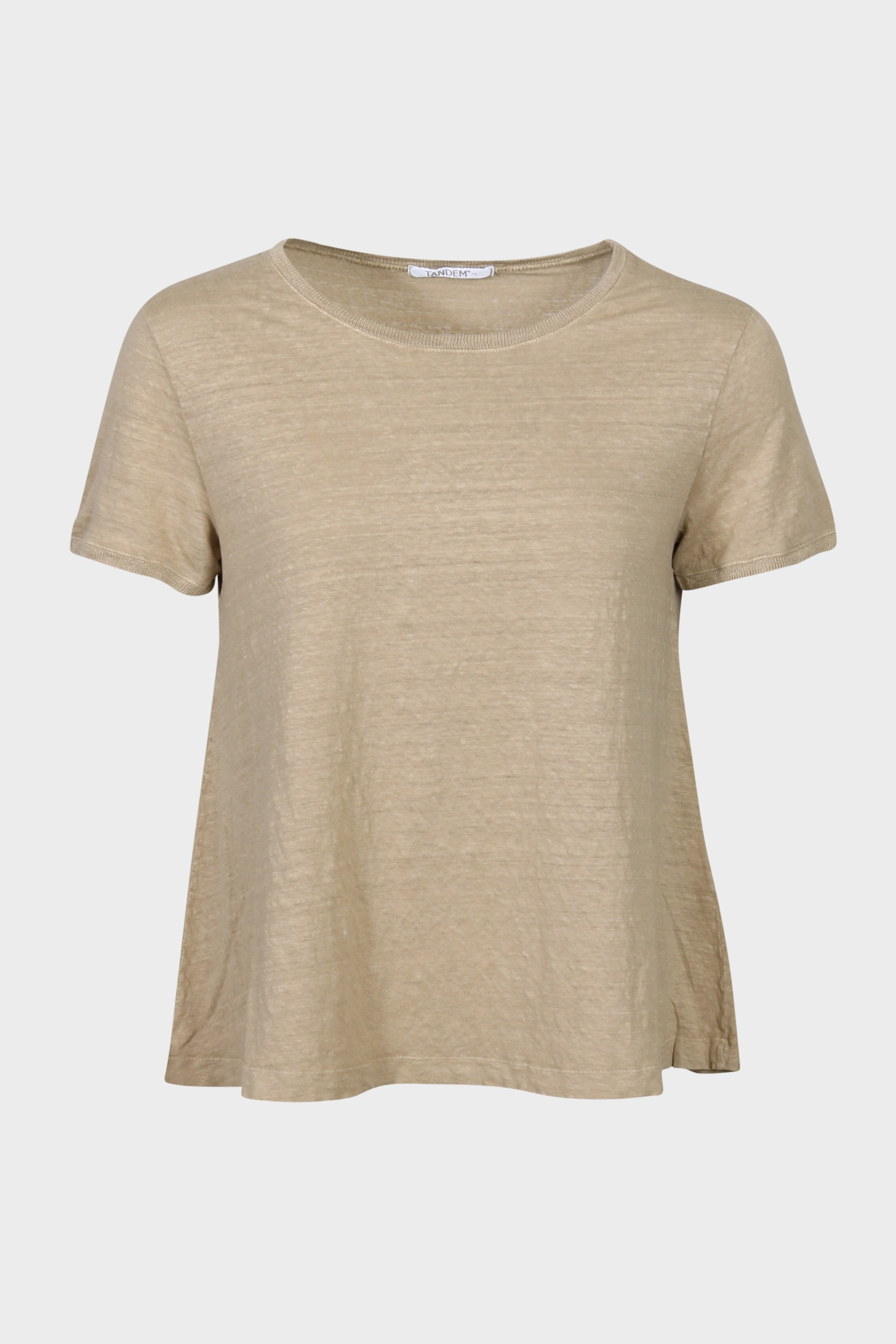 TANDEM Linen T-Shirt in Camel TANDEM Linen T-Shirt in Camel