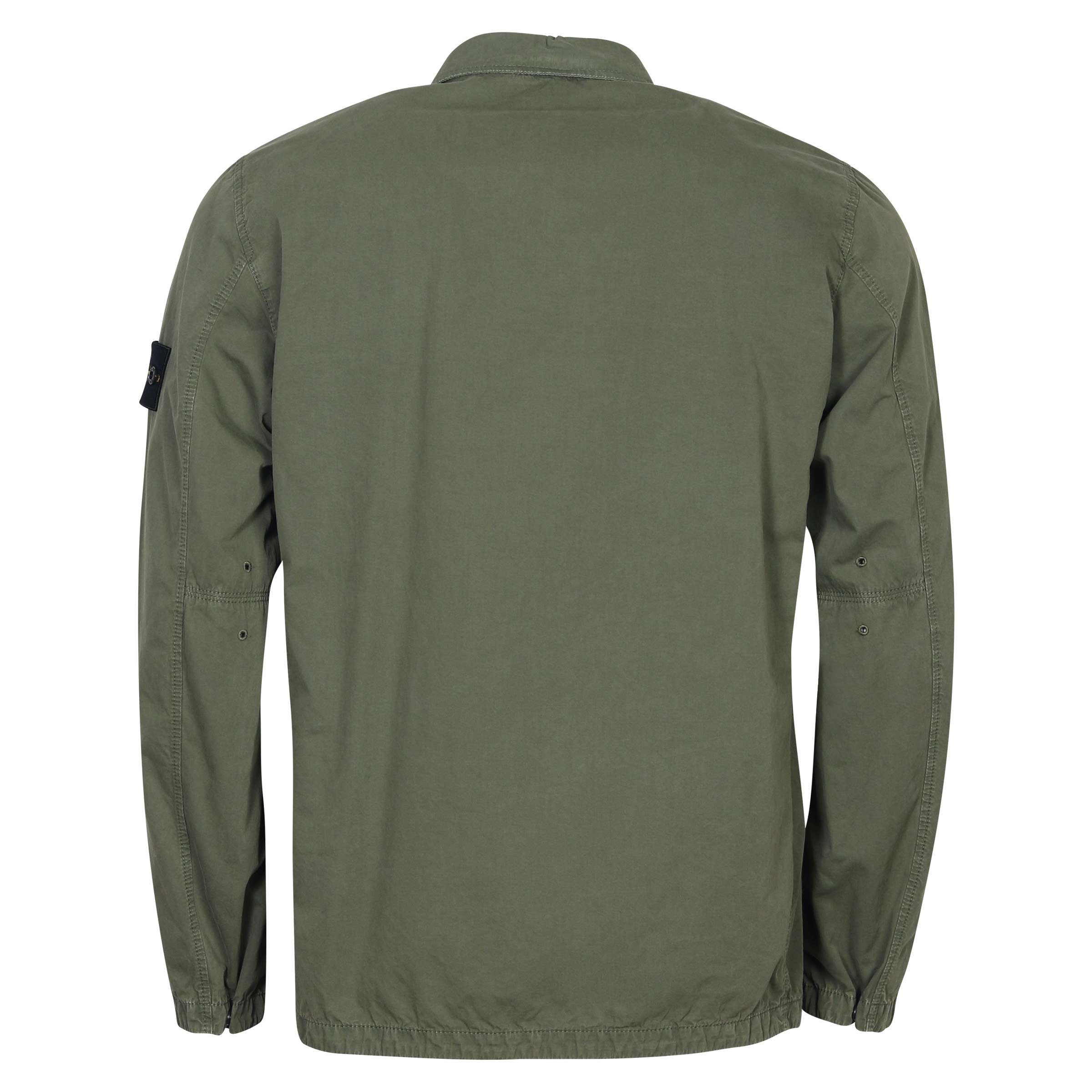 Stone Island Cotton Overshirt Washed Olive