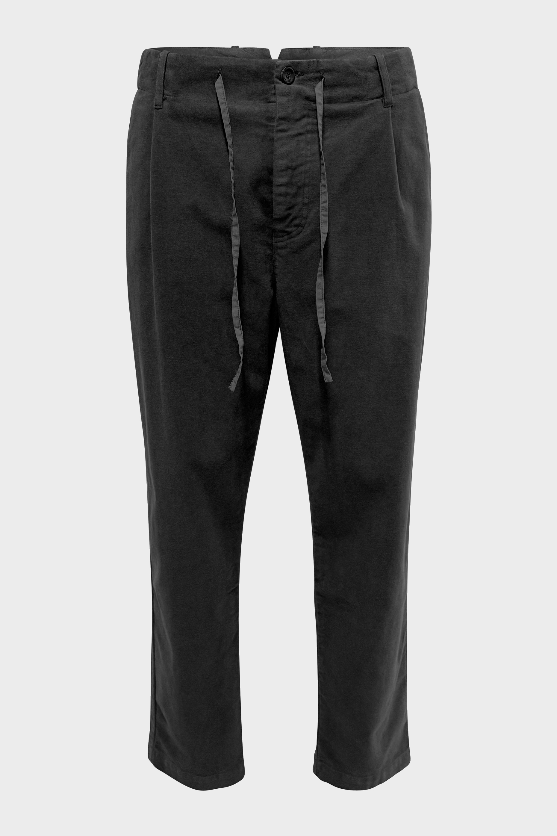 HANNES ROETHER Velvet Pant in Grey