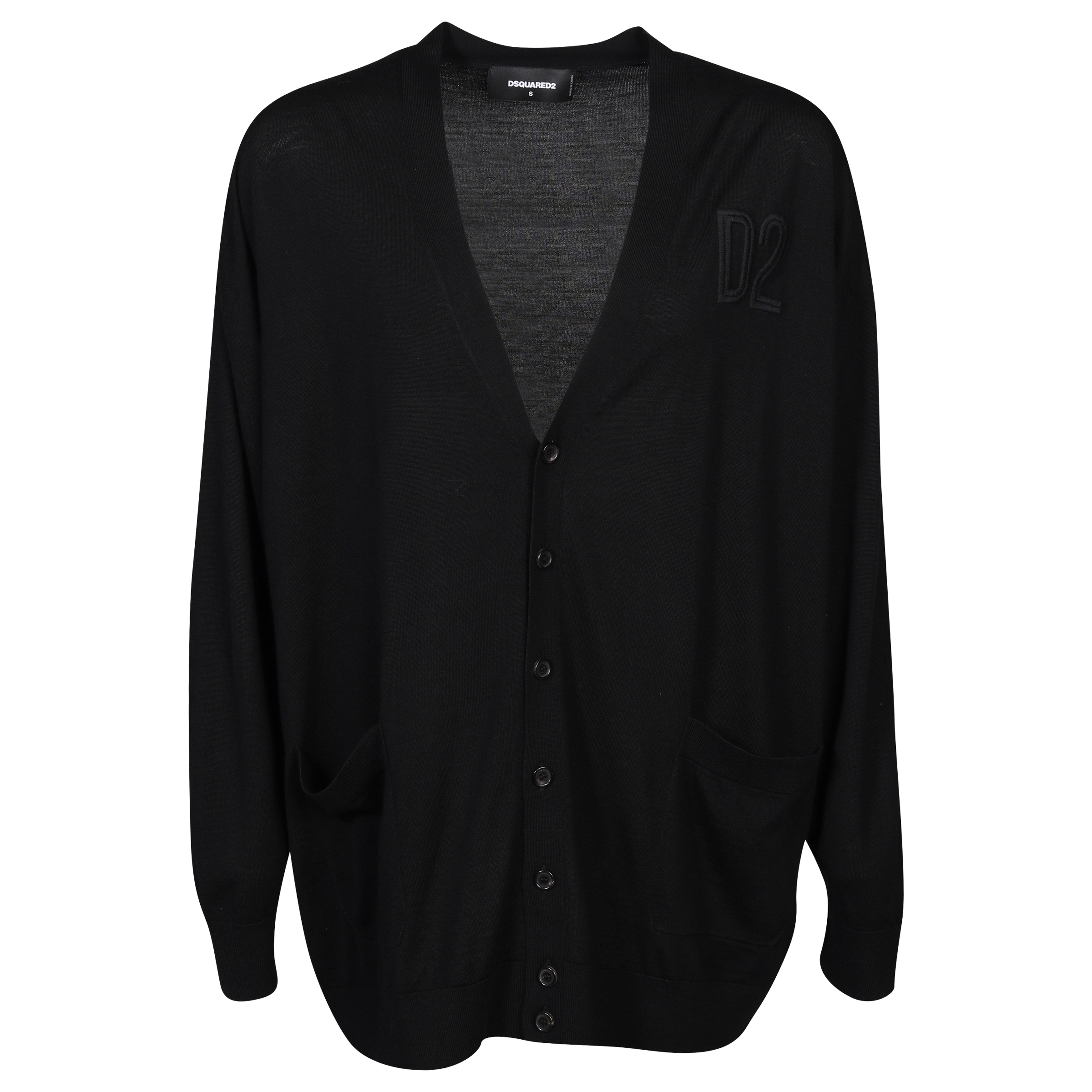 Dsquared Knit Cardigan in Black S