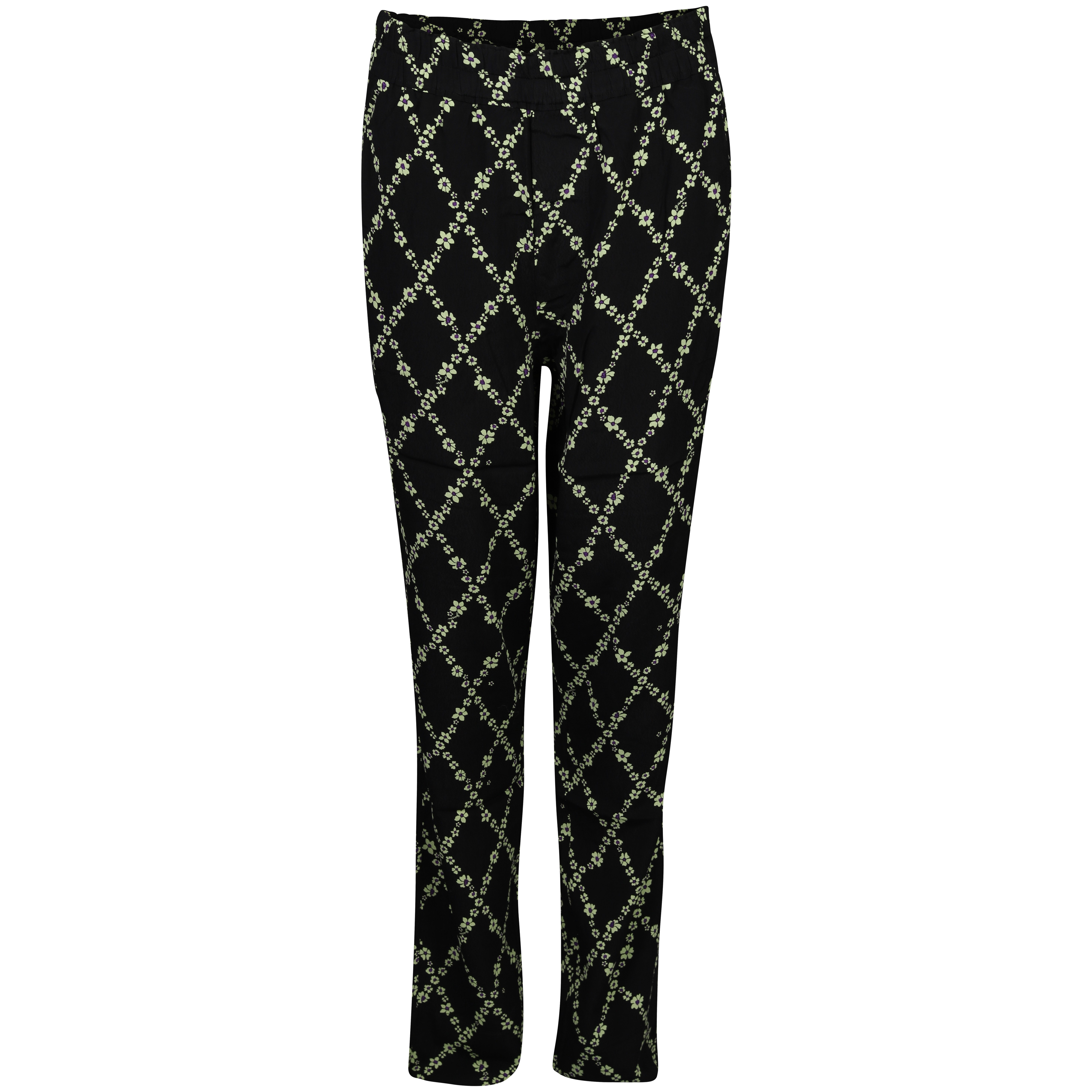 Ganni Elasticated Mid Waist Pants in Margarita Ganni Elasticated Mid Waist Pants in Margarita