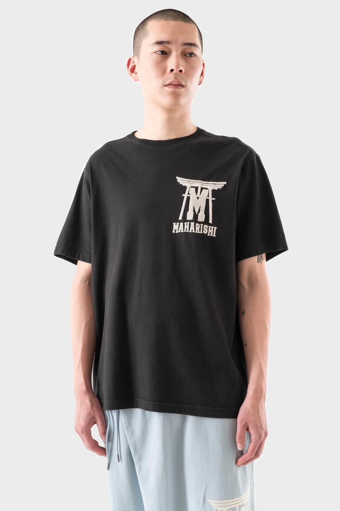 MAHARISHI 7260 Temple M Vintage T-Shirt in Black