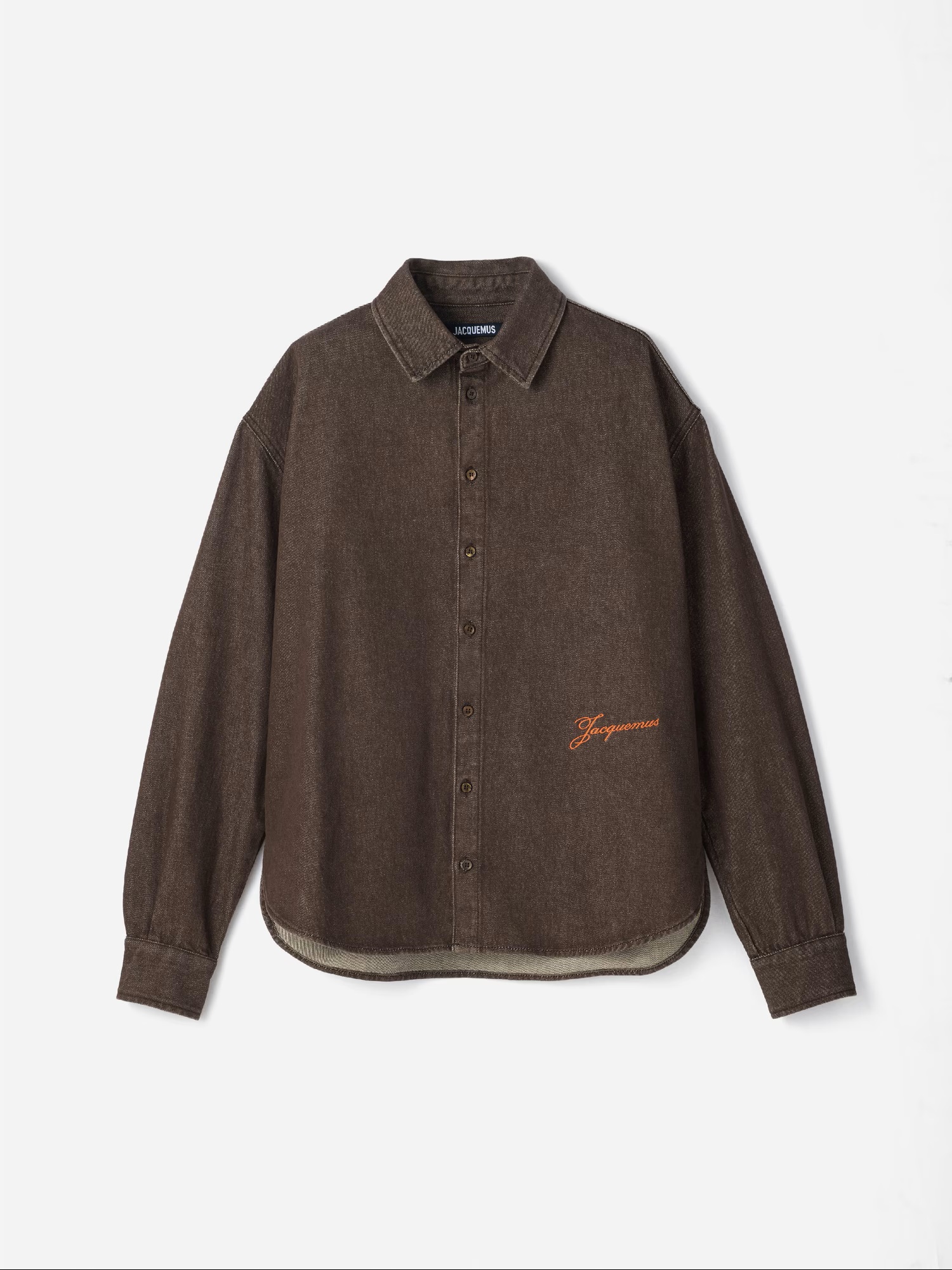 JACQUEMUS de-Nîmes Simon Denim Shirt in Brown 52