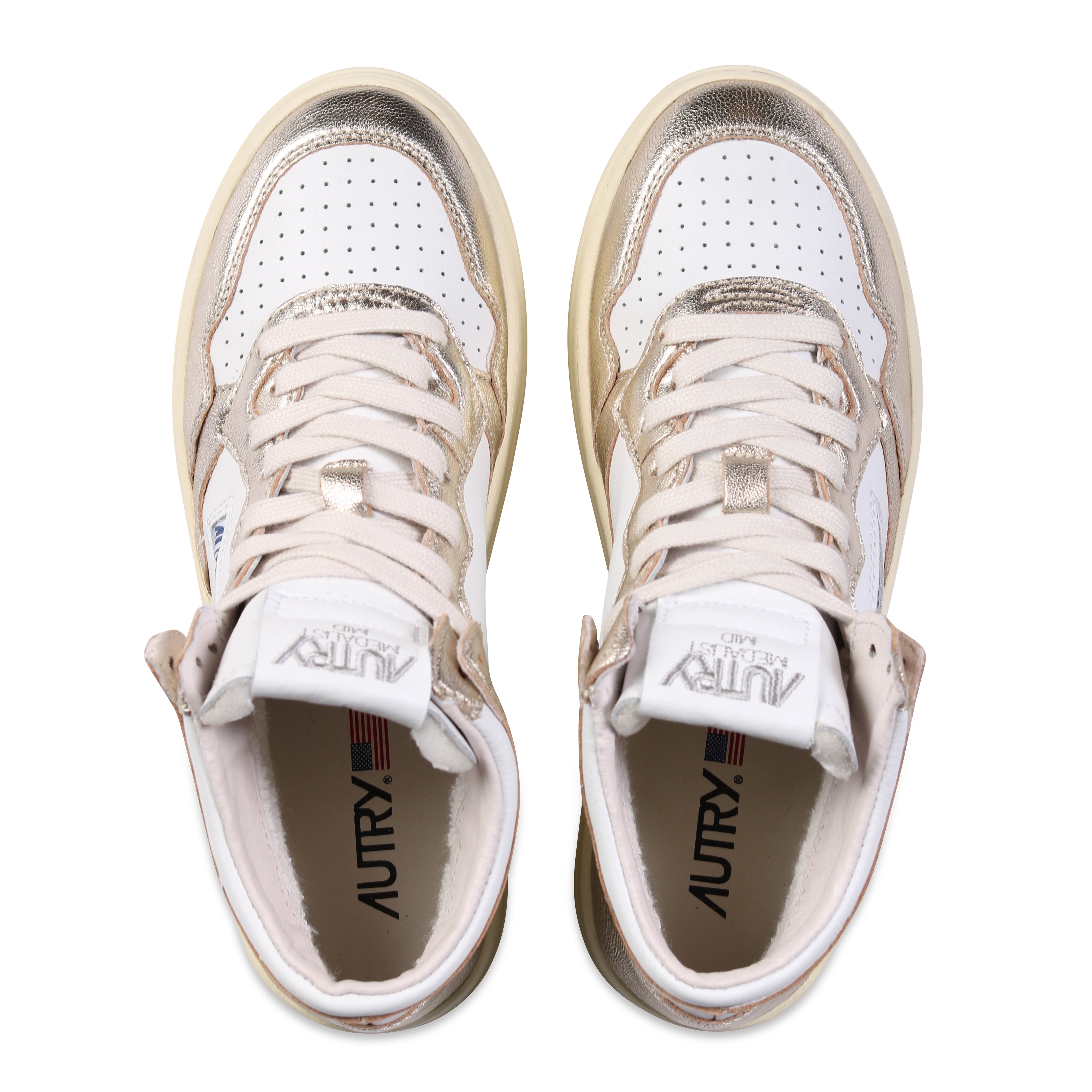 Autry Action Shoes Mid Sneaker White/Platinum