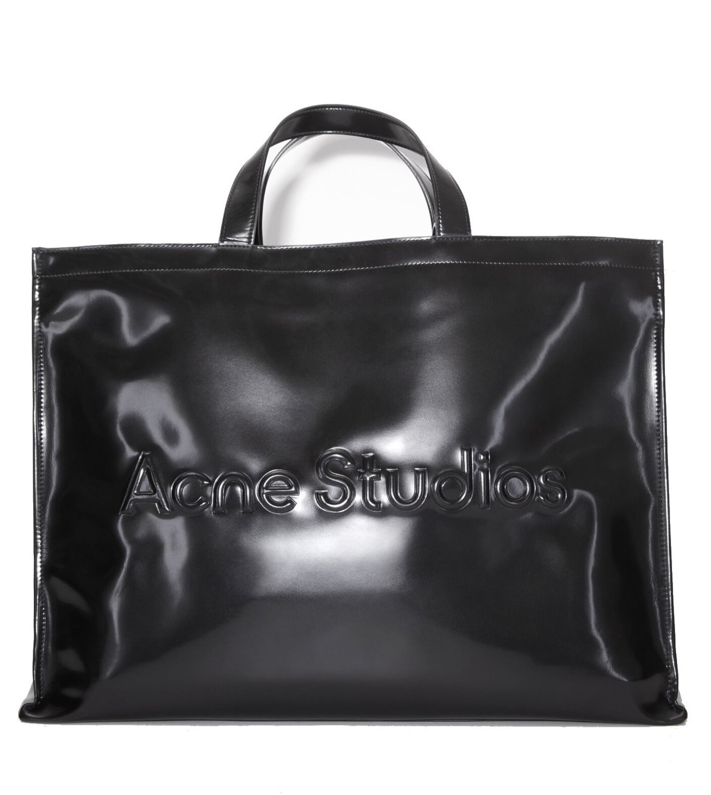 ACNE STUDIOS Logo Shopper in Black