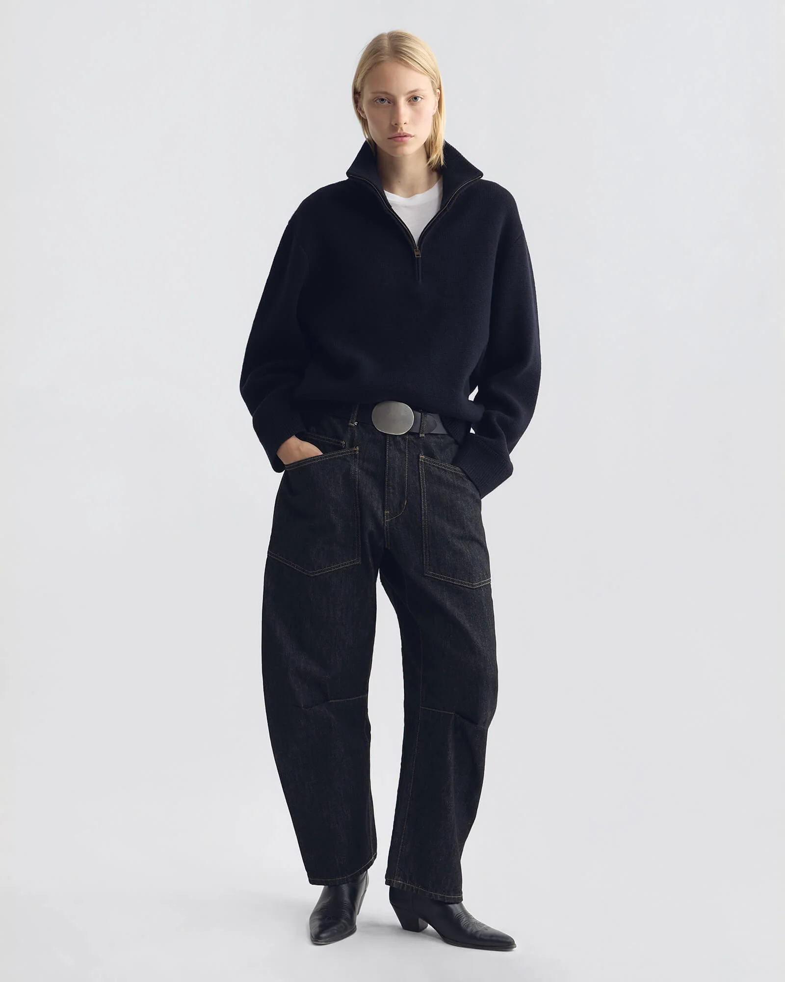 NILI LOTAN Shon Jeans in Resin Rinse
