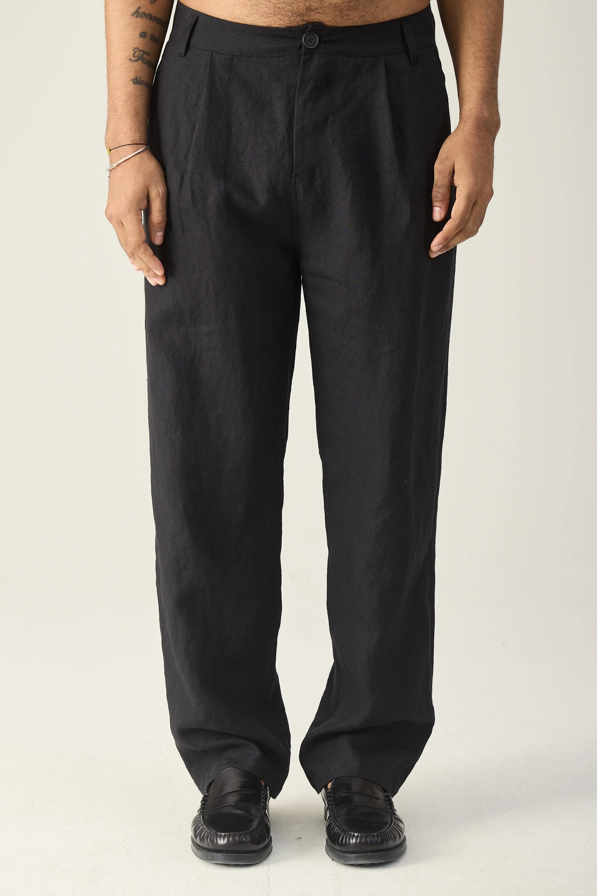 HANNIBAL. Trouser Heli in Washed Black 46