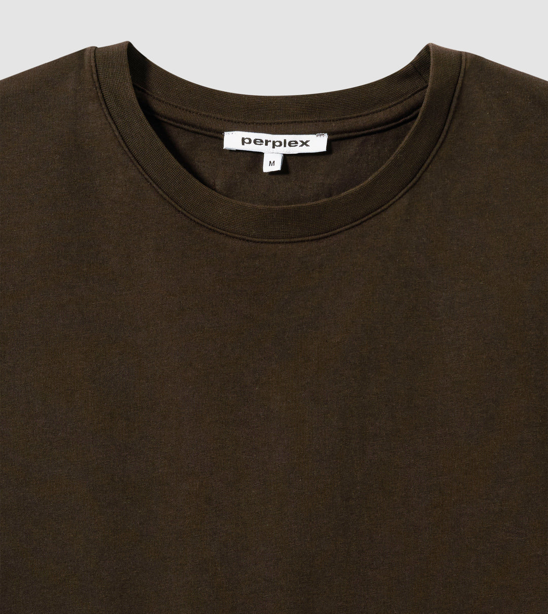 PERPLEX Cropped Boxy Fit T-Shirt in Brown