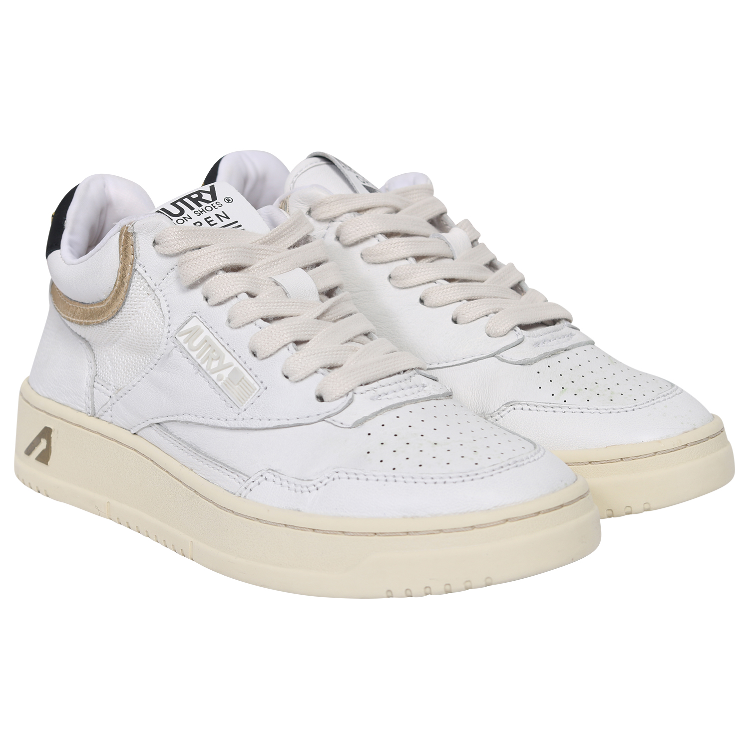 Autry Action Shoes Mid Goldclub in White