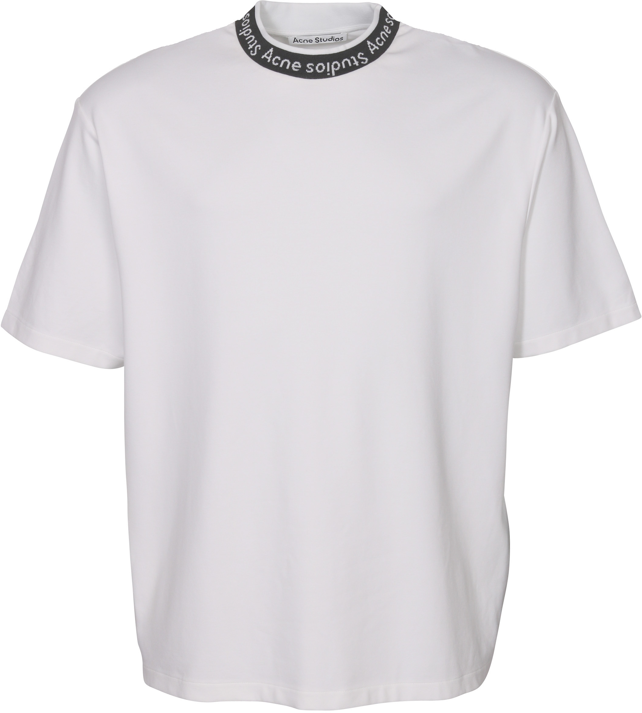 Acne Studios T-Shirt Extorr Logo Rib White