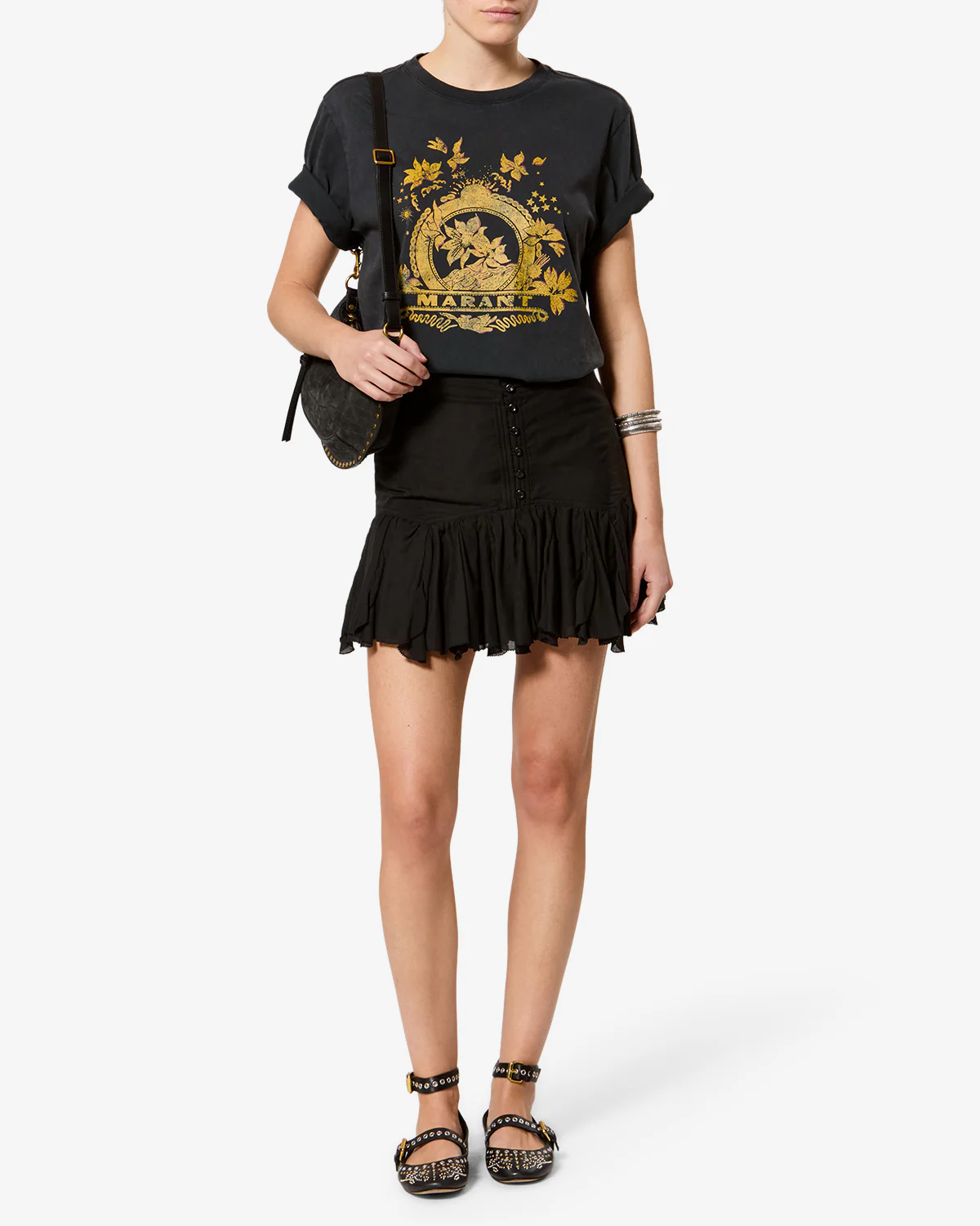 ISABEL MARANT ÉTOILE Daneen Skirt in Black