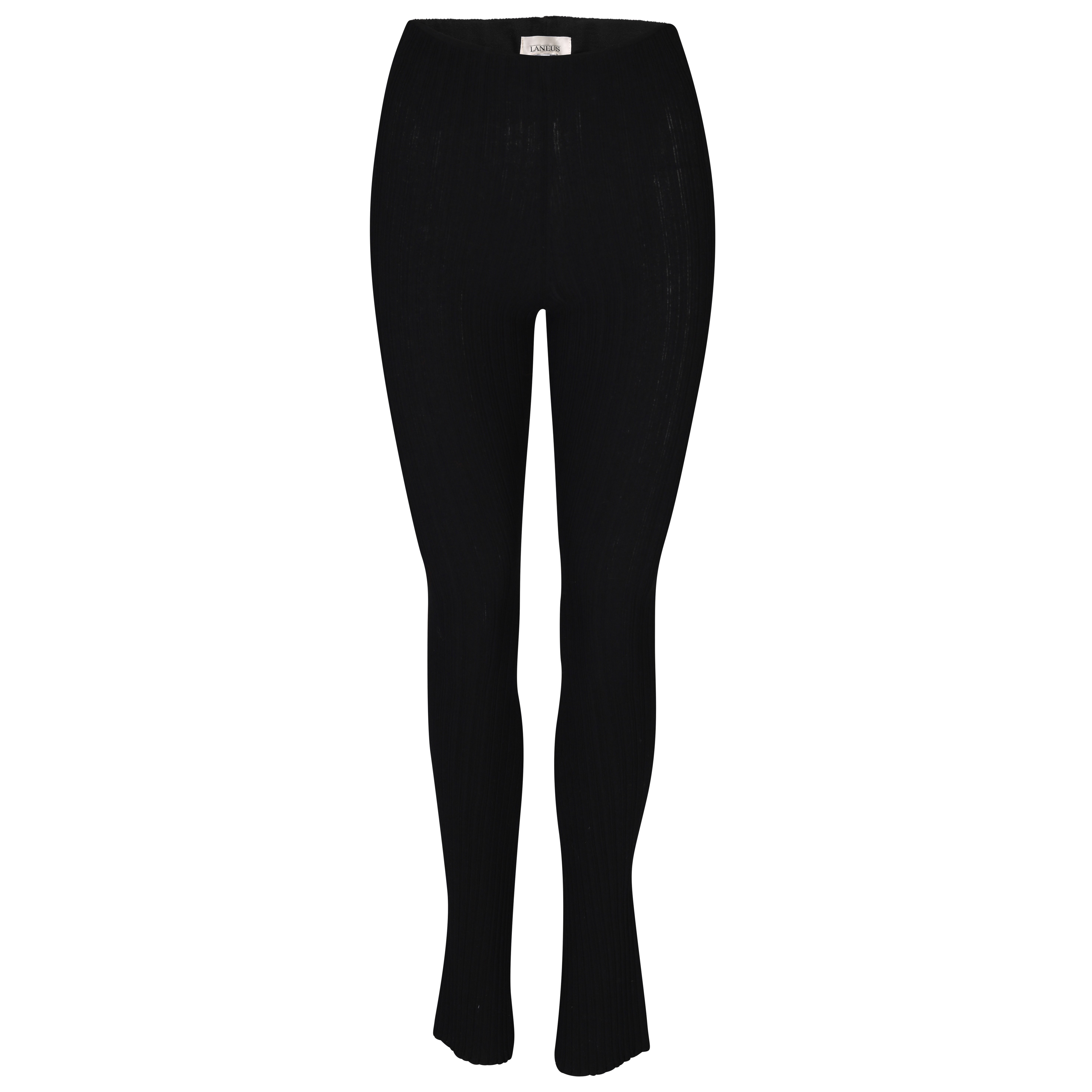 Laneus Knitted Leggins in Black XS