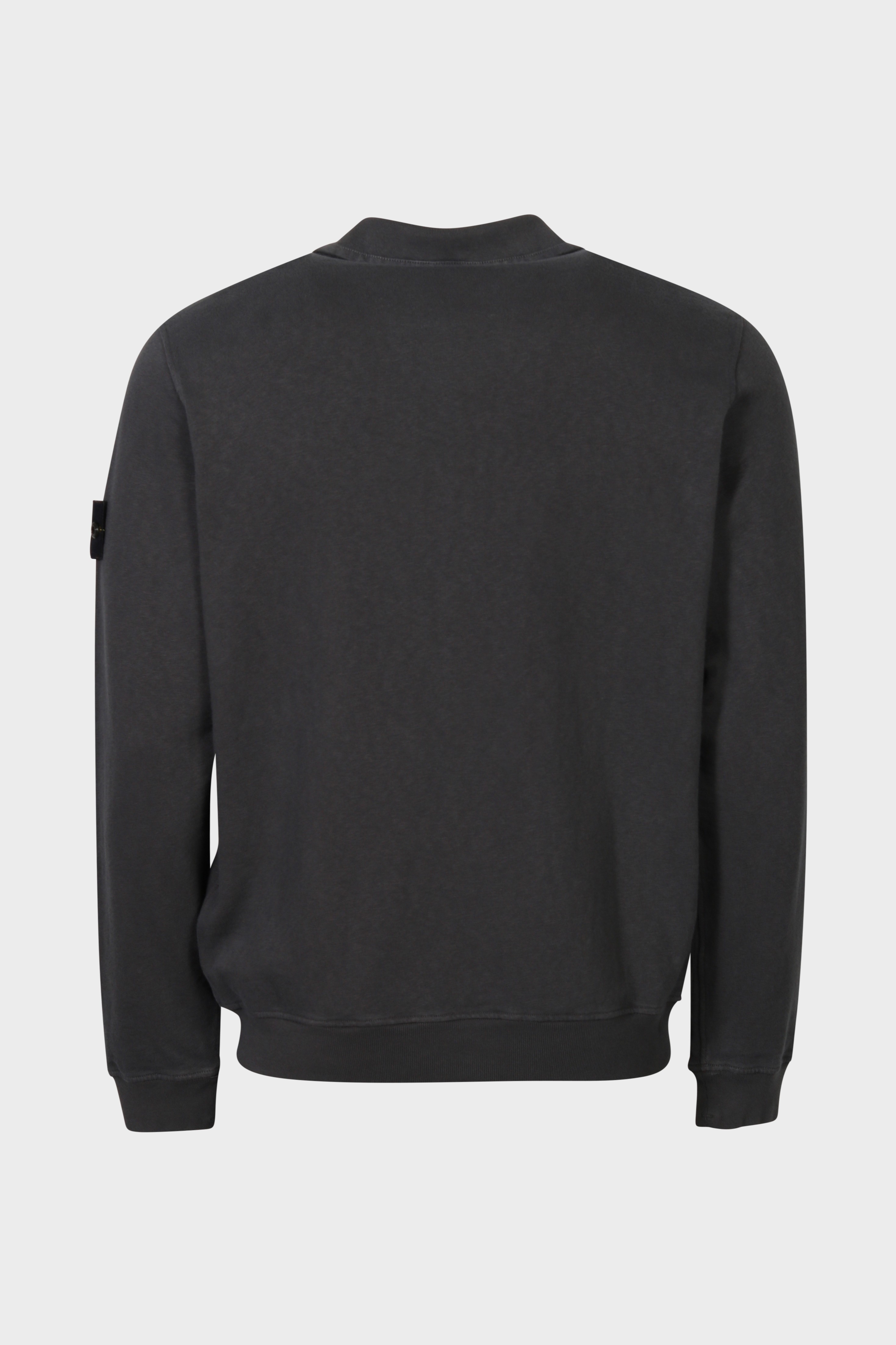 STONE ISLAND Zip Sweater in Washed Dark Grey