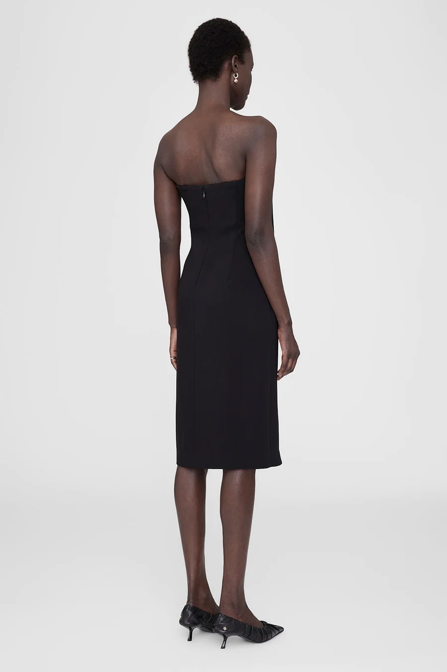 ANINE BING Halle Dress in Black XS