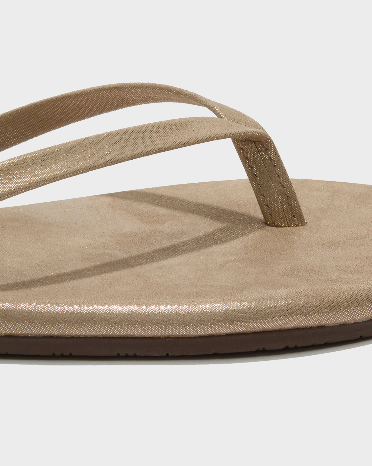 TKEES Lily Glitter Flip Flop in Pink Pearl