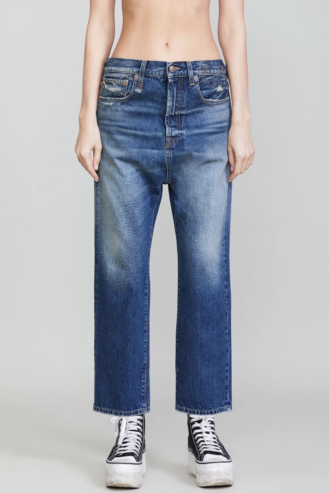 R13 Tailored Drop Jeans in Kyle Washing 26