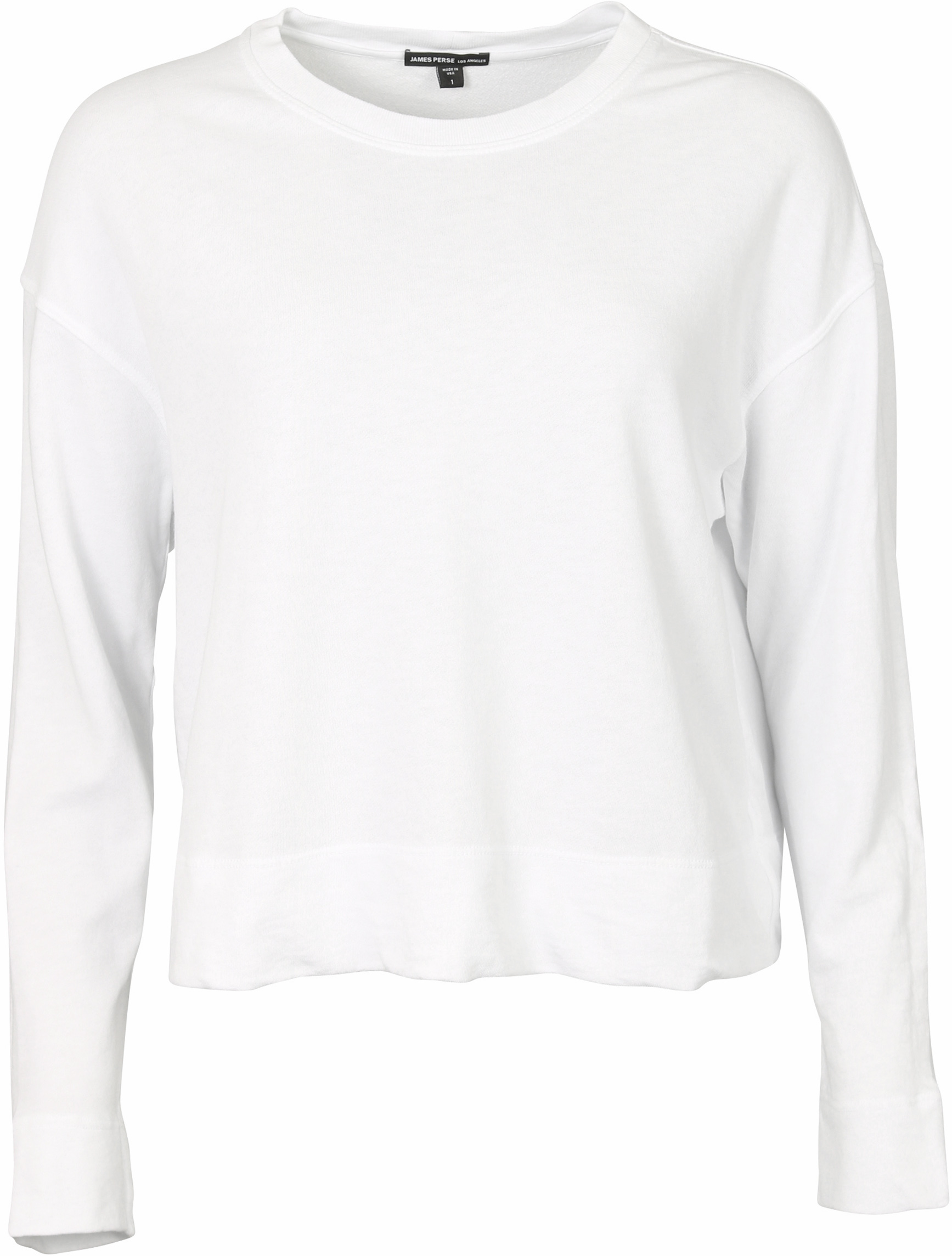James Perse Relaxed Cropped Sweatshirt White