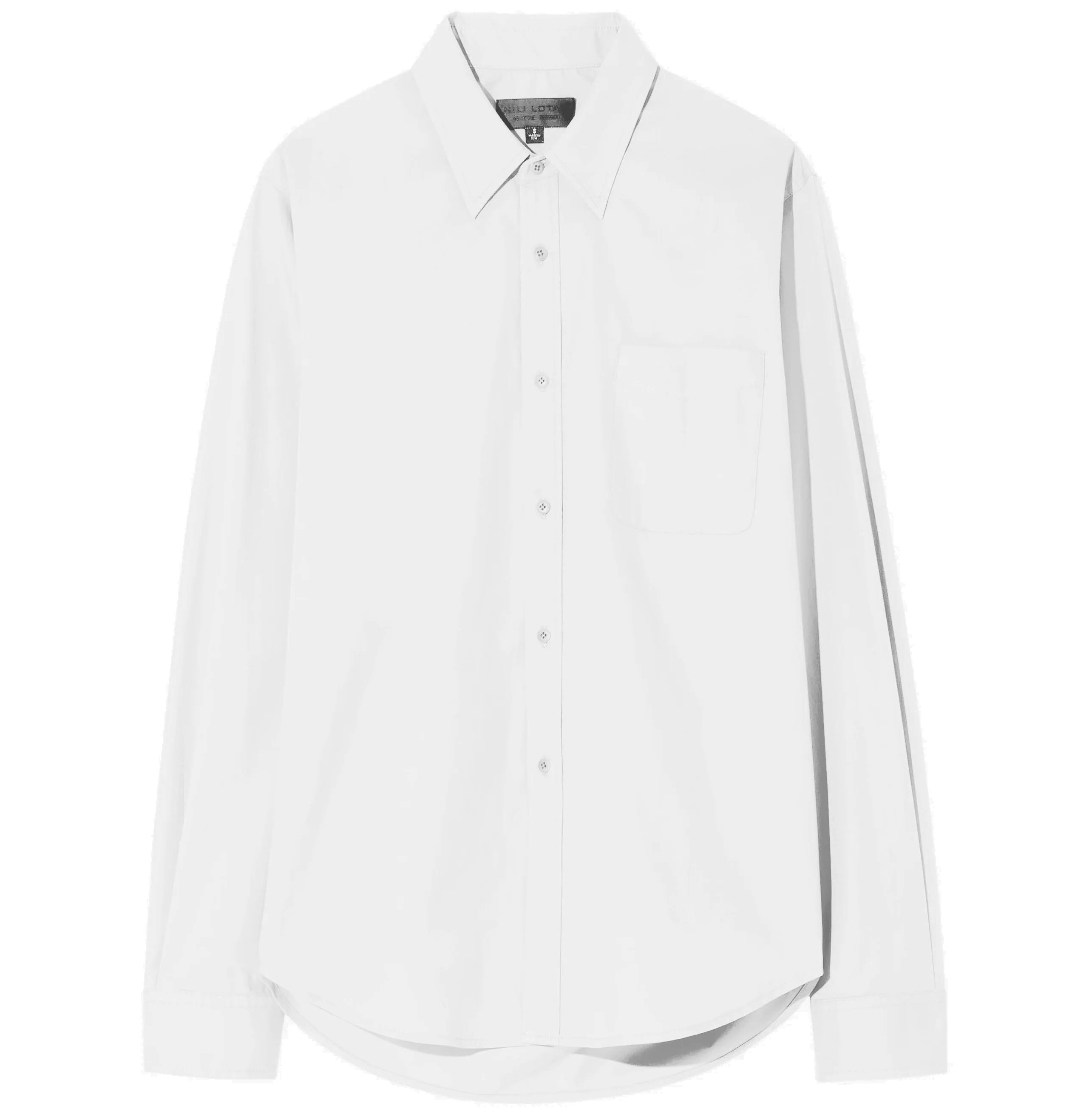 NILI LOTAN Finn Shirt in White XL