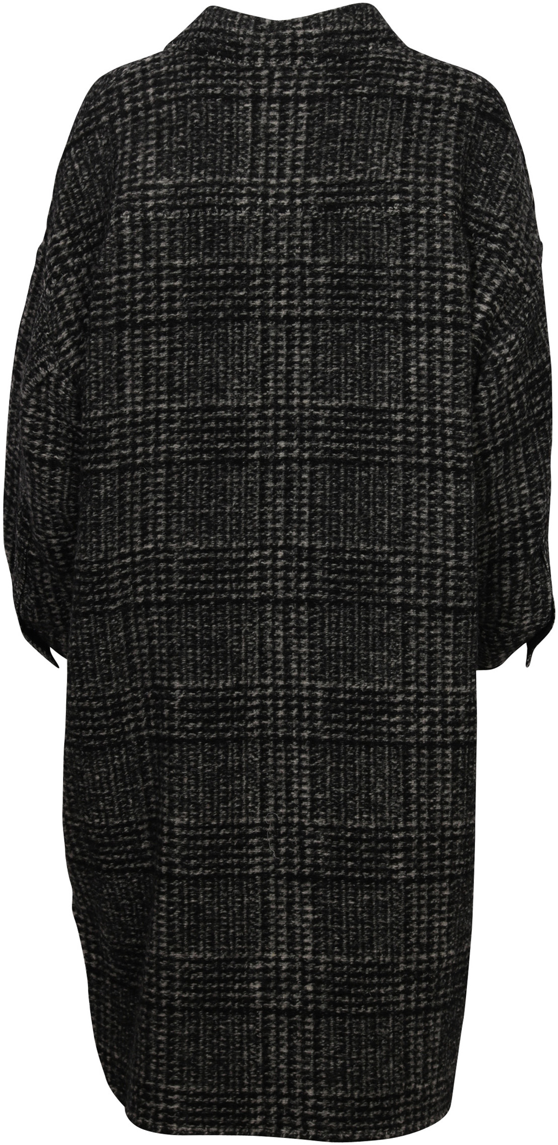 Isabel Marant Étoile Check Coat Gabrion Black/Dark Grey