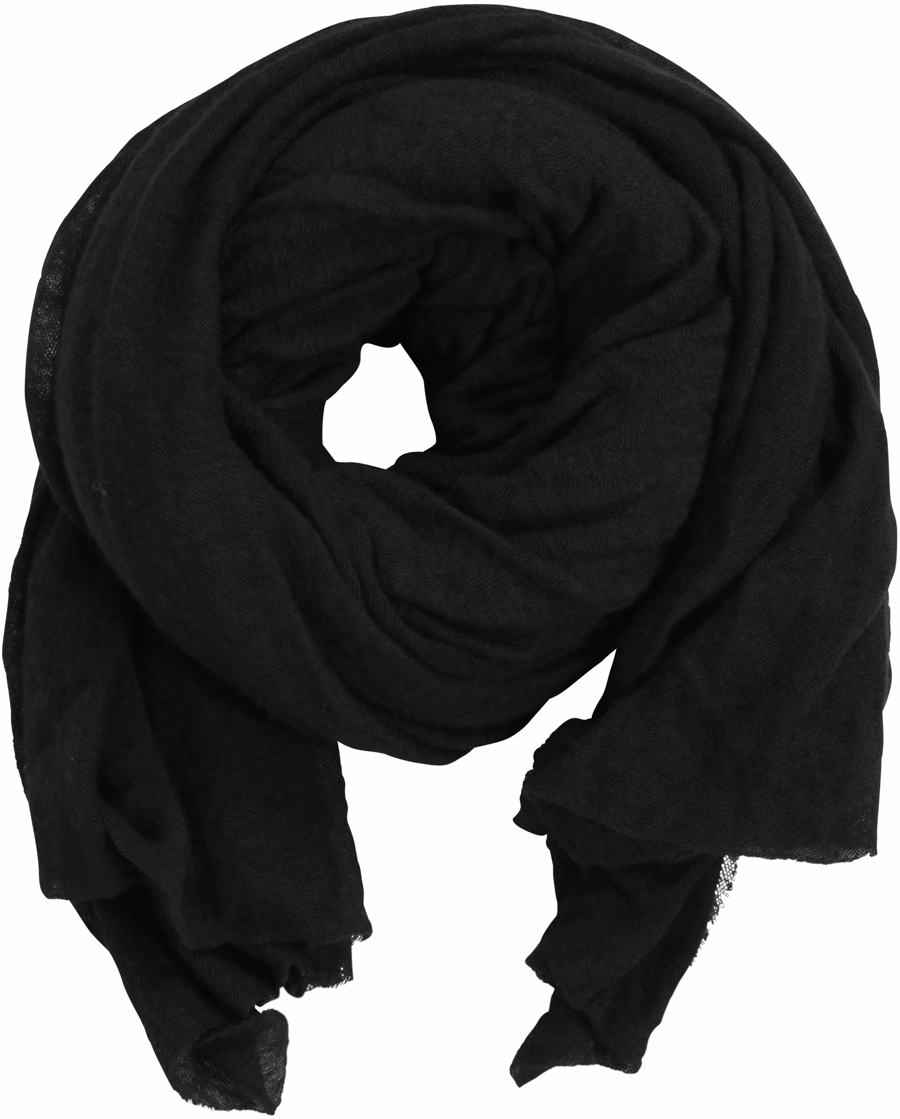 PIN1876 Cashmere Scarf Black