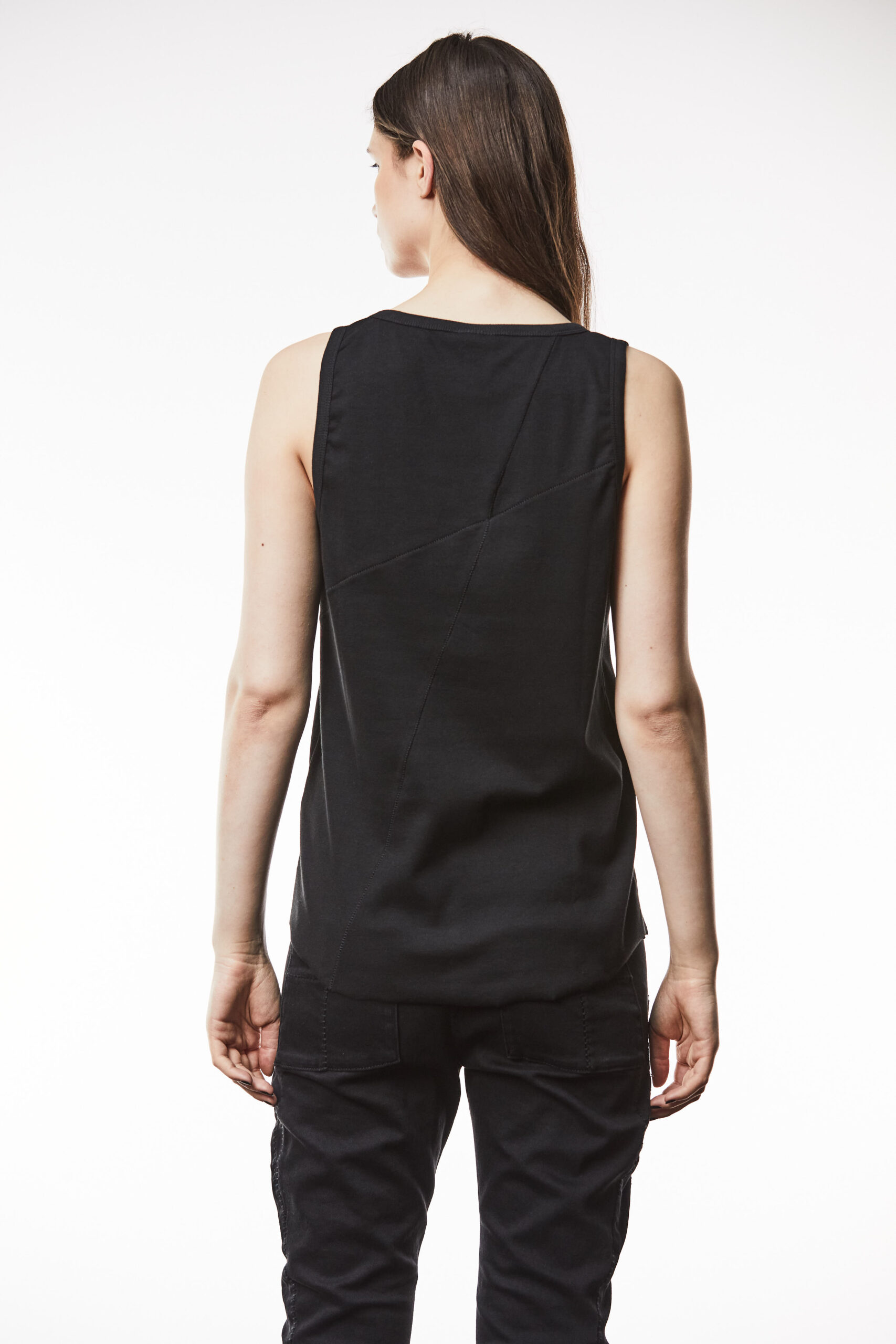 THOM KROM Rib Tank Top in Black THOM KROM Rib Tank Top in Black