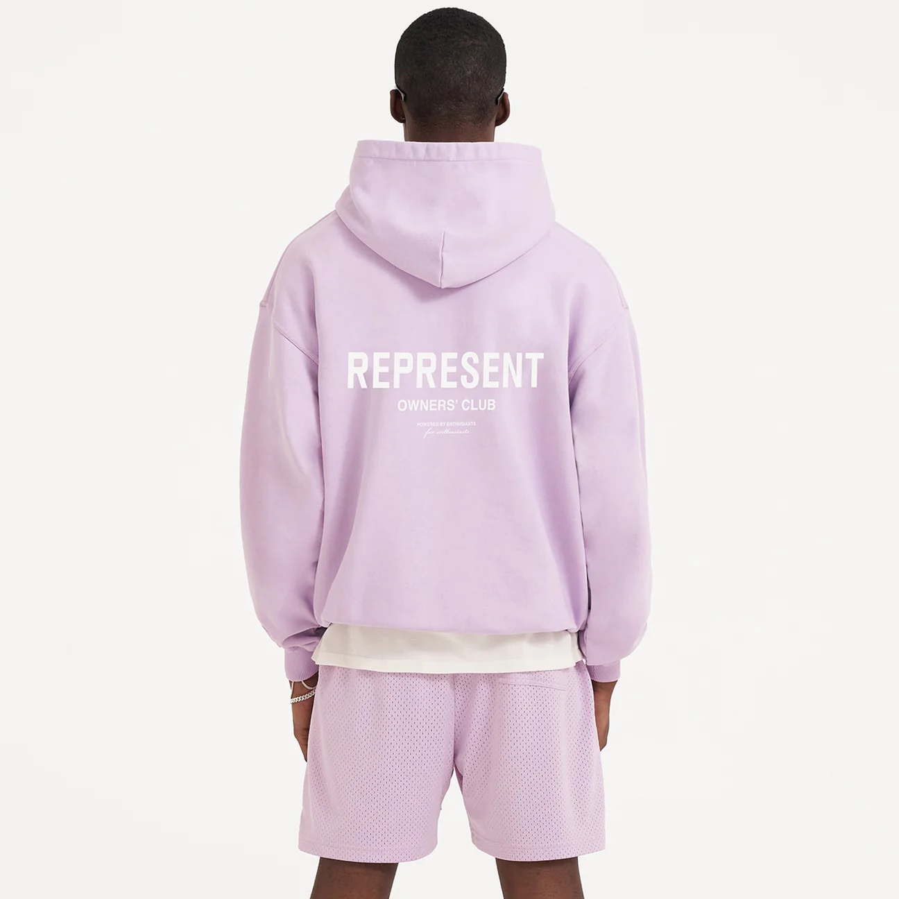 REPRESENT Owners Club Hoodie in Pastel Lilac S