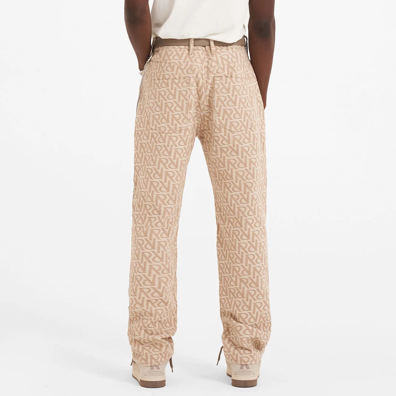 REPRESENT Initial Denim Pant in Sesame