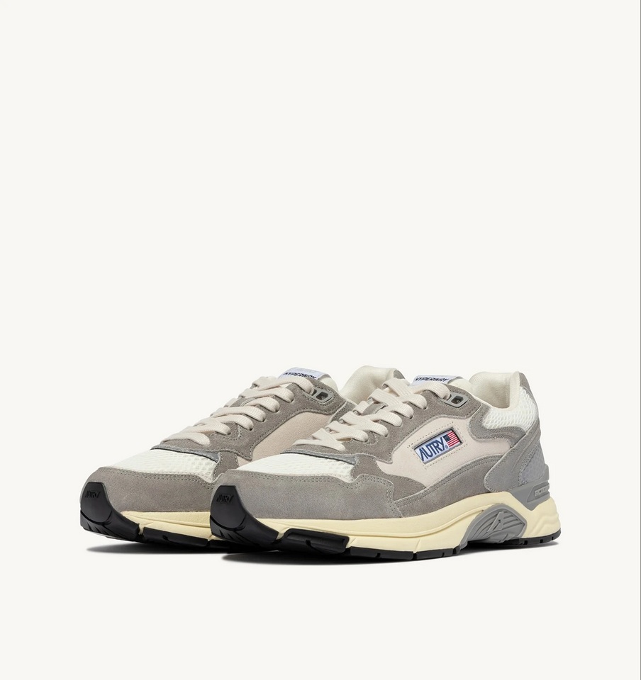 AUTRY ACTION SHOES Hyperway in Suede/Mesh/White/Lead Grey