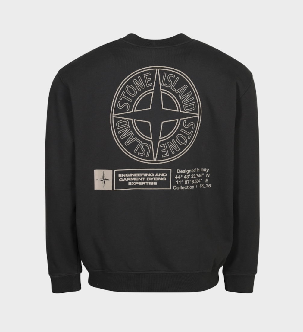 bedrucktes sweatshirt von stone island