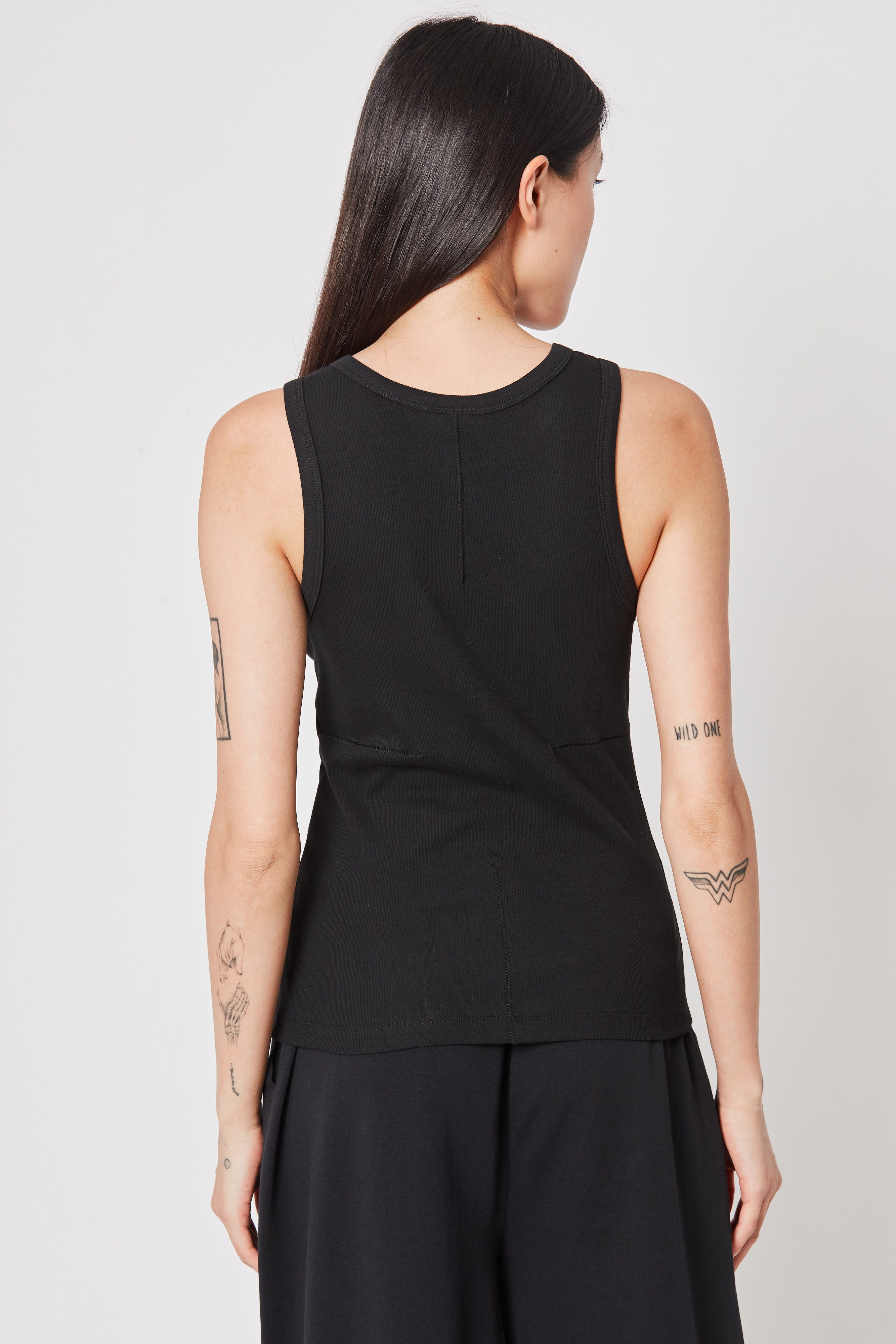 Thom Krom Rib Tank in Black